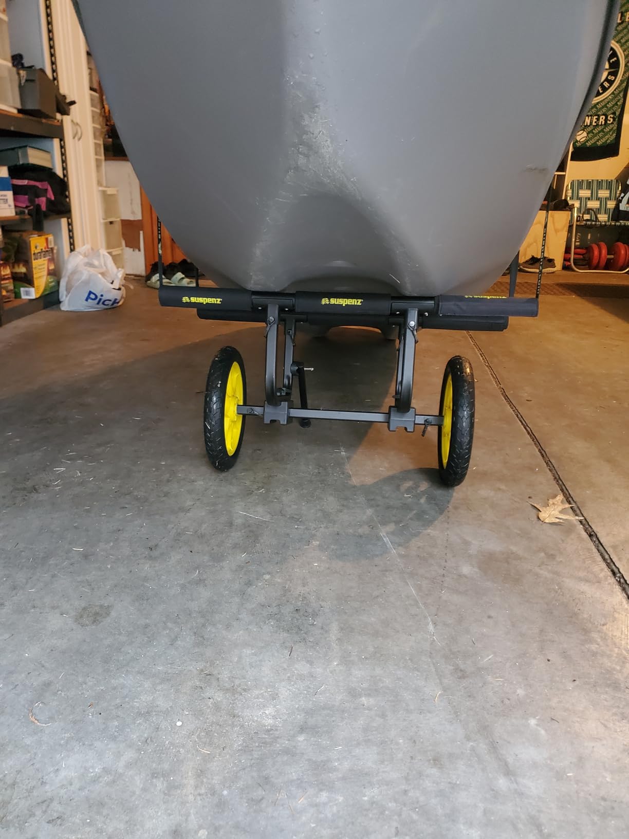 Suspenz Fishing Kayak Cart Trolley | Heavy Duty Canoe Carrier Trailer with Adjustable Bi-Directional Bunker Bars and Airless Wheels | Catch-All Universal Airless Cart (22-9909) customer photo 2