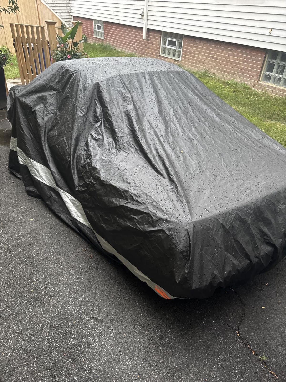 10 Layers Car Cover Waterproof All Weather for Large SUV,100% Waterproof Outdoor Car Covers Rain Snow UV Dust Protection. Custom Fit for Chevy Tahoe, Traverse, Mercedes GLS, QX80, Patrol,etc customer photo 2