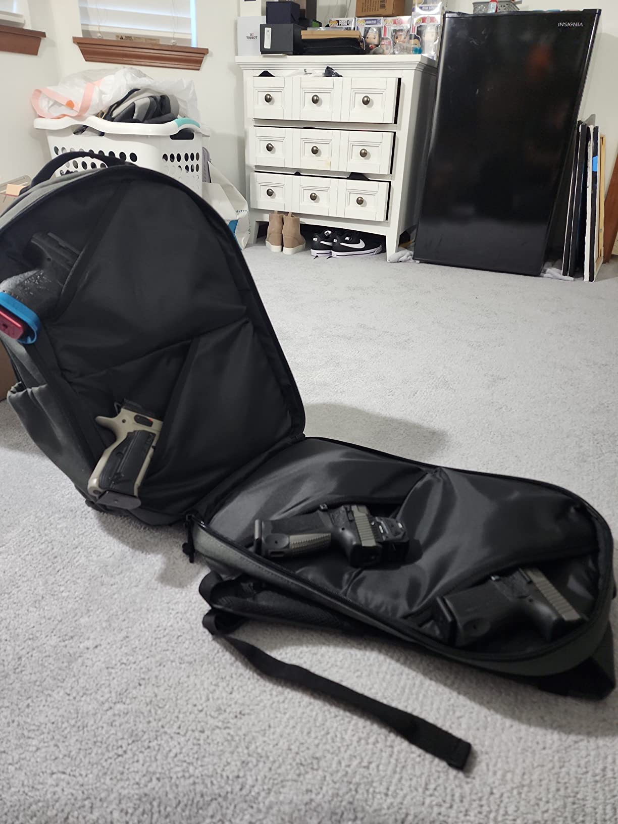 Range Backpack Pistol Range Bag For Handguns And Ammo Gun Cases Pistol Bags With Goggle Bag/Lockable Explosion-Proof Zippers customer photo 2