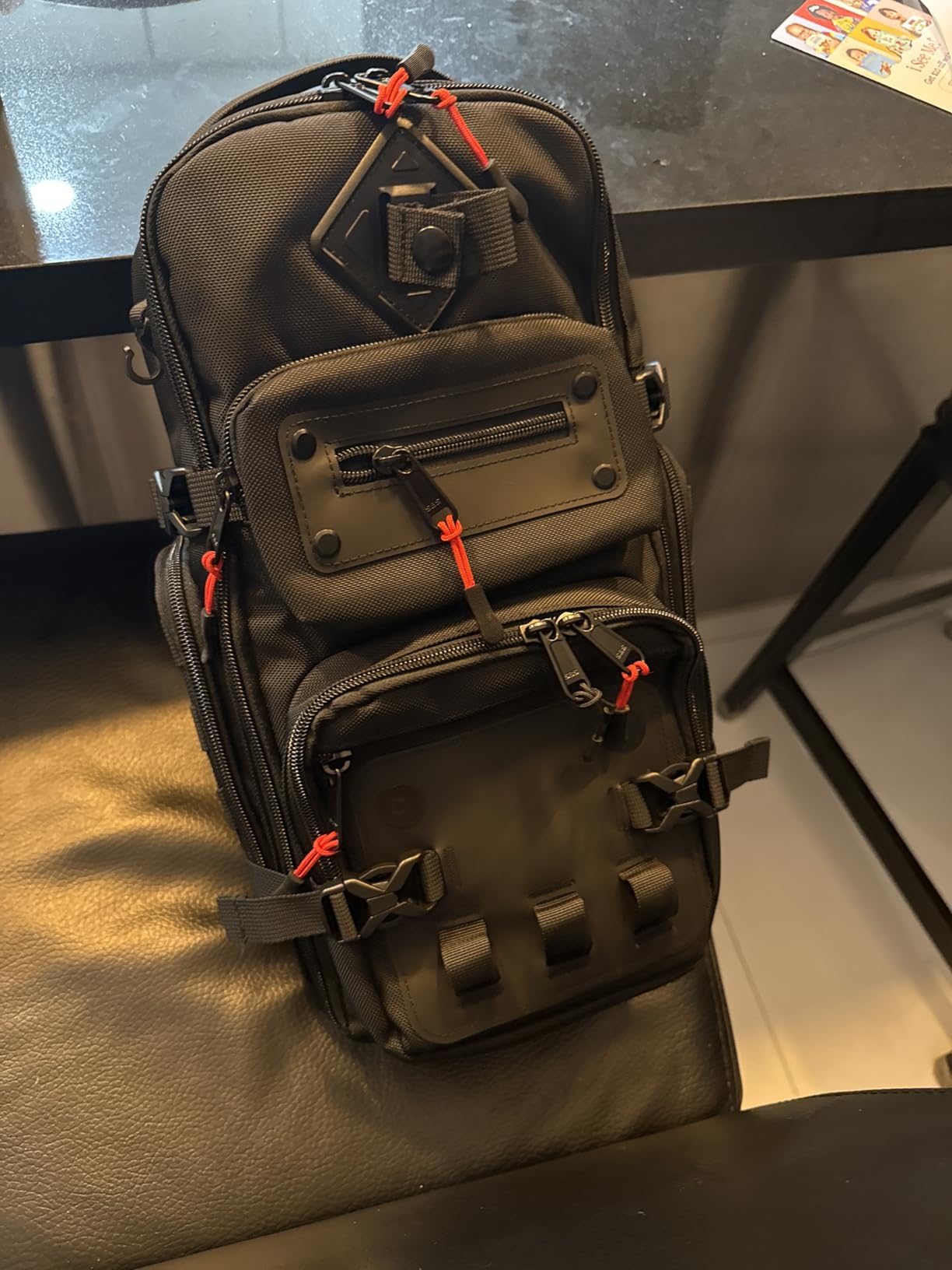 OZUKO Sling Bag for Men, Waterproof Crossbody Backpack, EDC Chest Pack | Tripod Holder for Travel, Hiking, Photography, Commuting customer photo 1
