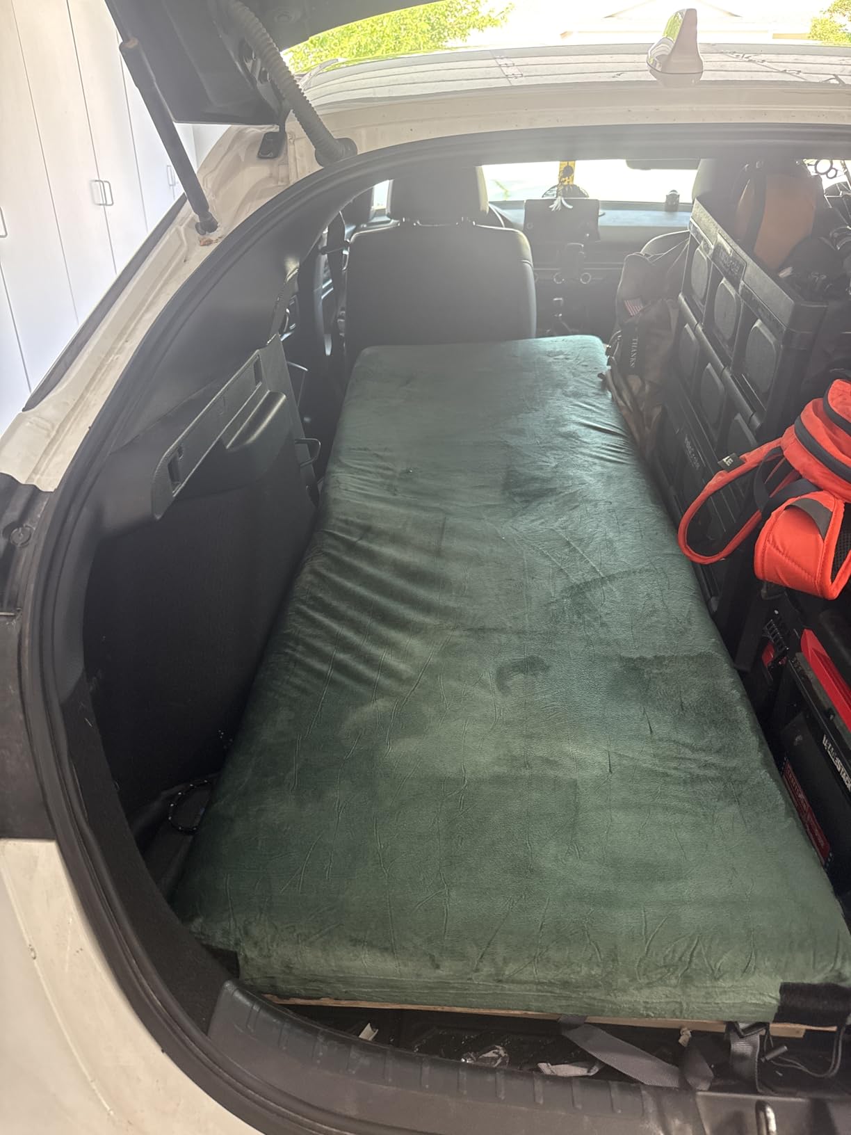 HomeMate Memory Foam Camping Mattress Pad: Portable Car Sleeping Pad | Roll Up Floor Mattress customer photo 1