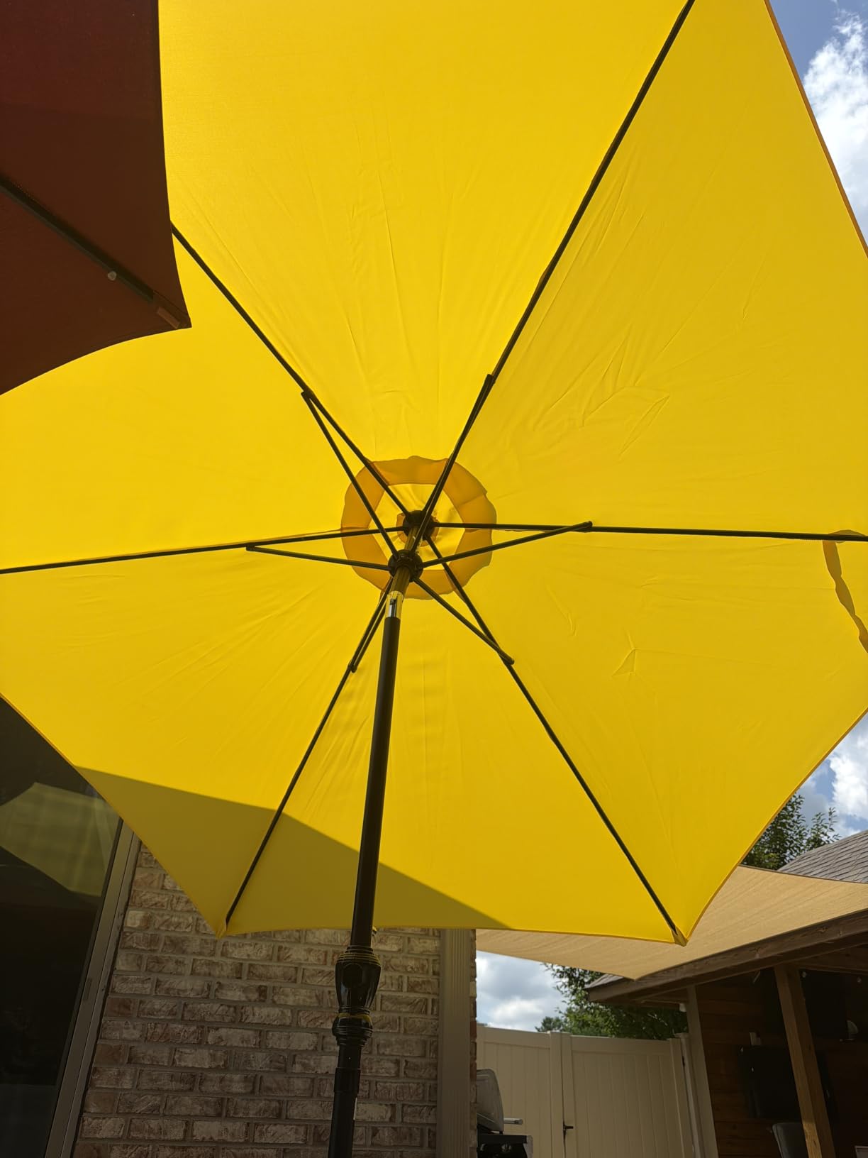 Best Choice Products 10ft Outdoor Patio Umbrella, Outdoor Table Umbrella, Yard Umbrella, Market Umbrella with 6 Sturdy Ribs, Push Button, Tilt and Crank - Navy Blue customer photo 1