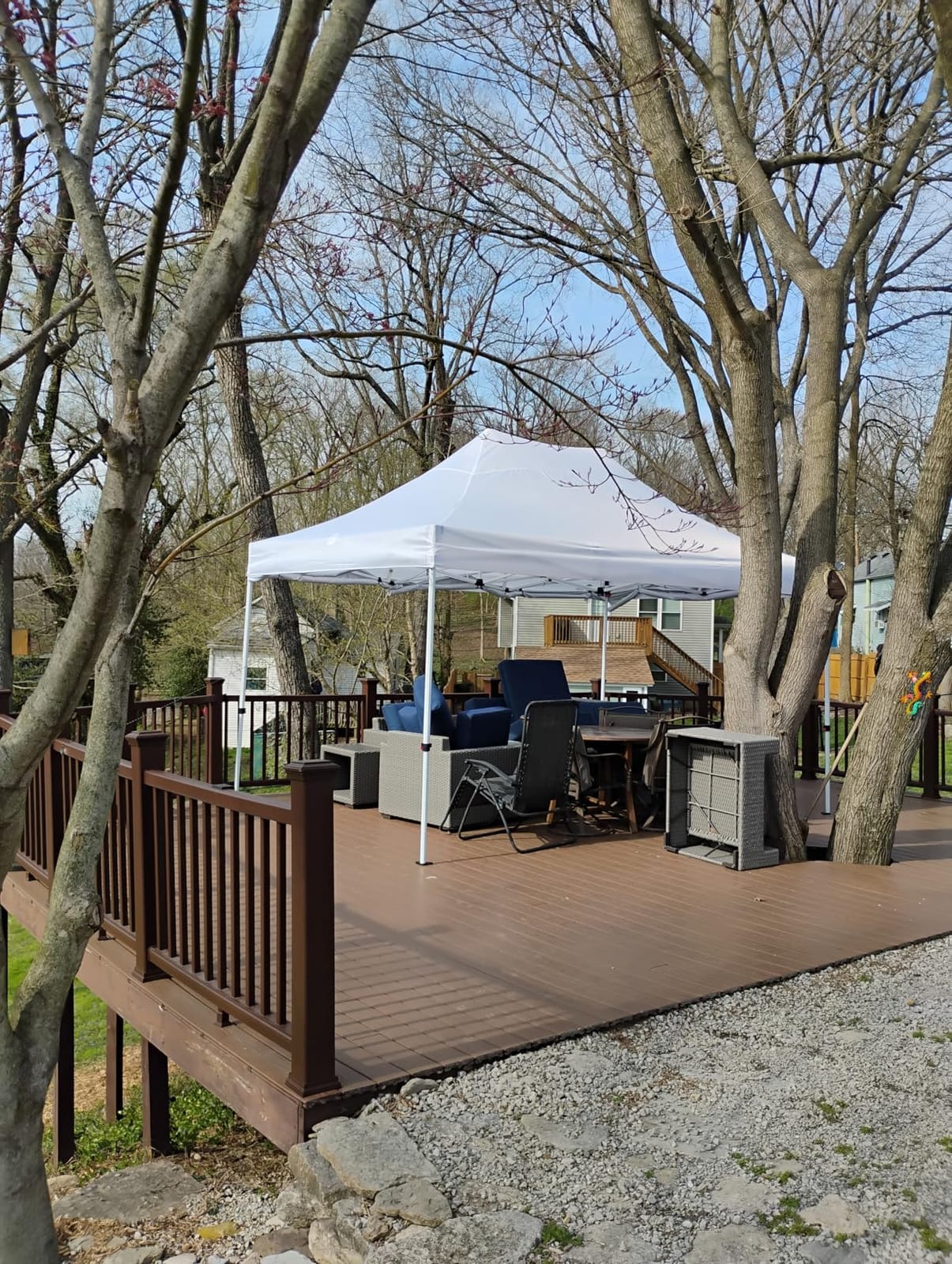 CROWN SHADES 10X10 Commercial Instant Pop Up Canopy Tent, White | 300D Silver-Coated Fabric, CenterLok One Push Tent, STO-N-Go Bag, 3 Height Adjustment, 4 Sidewalls customer photo 1