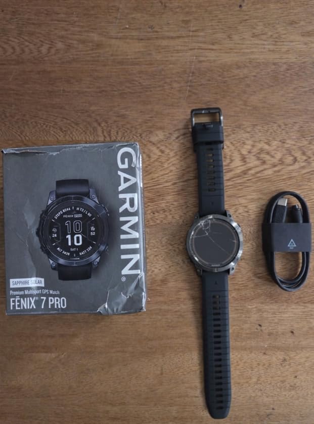Garmin fēnix 7X Pro Sapphire Solar, Multisport GPS Smartwatch, Built-in Flashlight, Solar Charging Capability, Black customer photo 2