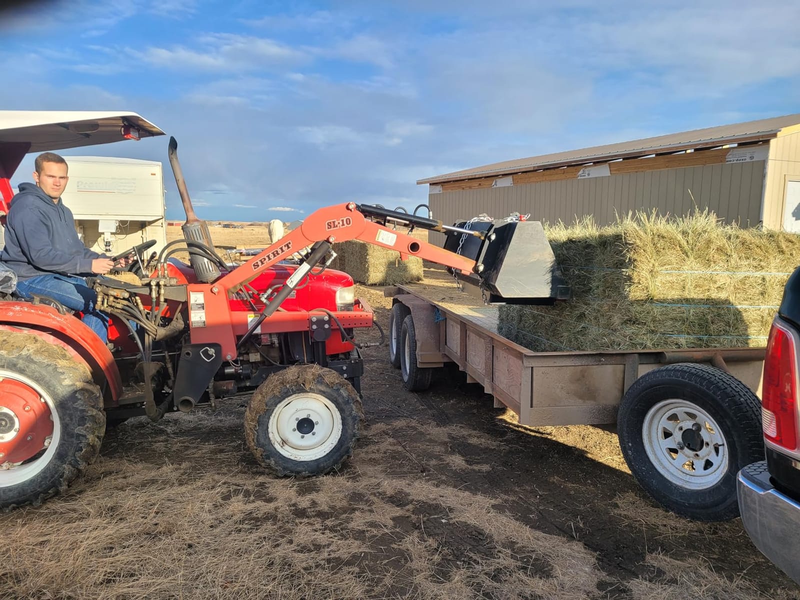 YINTATECH Dual Hay Bale Spear 49