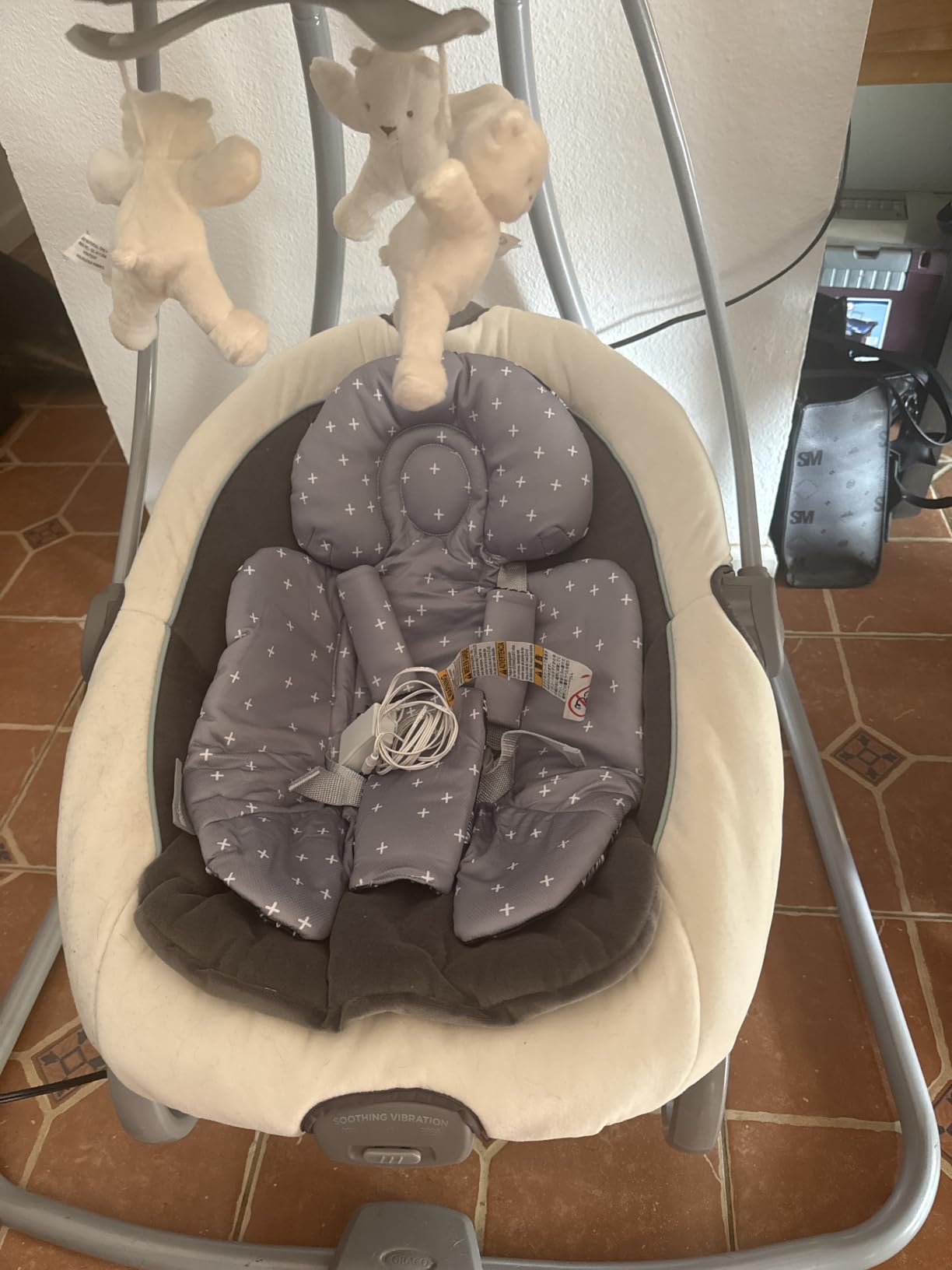 Infant Insert Compatible with 4moms Mamaroo & Graco Swing and Infant Car Seat, Stroller, Other Baby Swing, Rocker, Bouncer, Bassinet Newborn Insert Head & Body Support Cushion, Reversible Design customer photo 1
