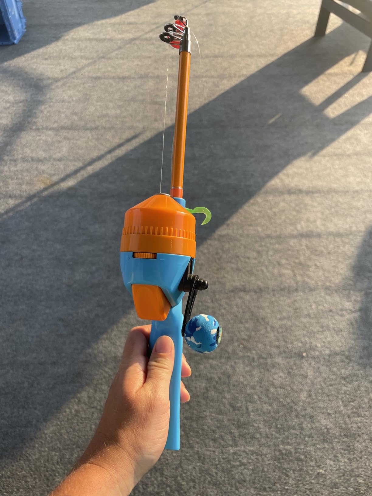 Kids Fishing Pole, Telescopic Fishing Rod, Toddler Collapsible Fishing Rod and Reel Combo with Tackle Box, Fishing Line, Bobber, and Soft Lures for Boy, Girl, Youth, Beginner, Over 4 Years Old customer photo 1