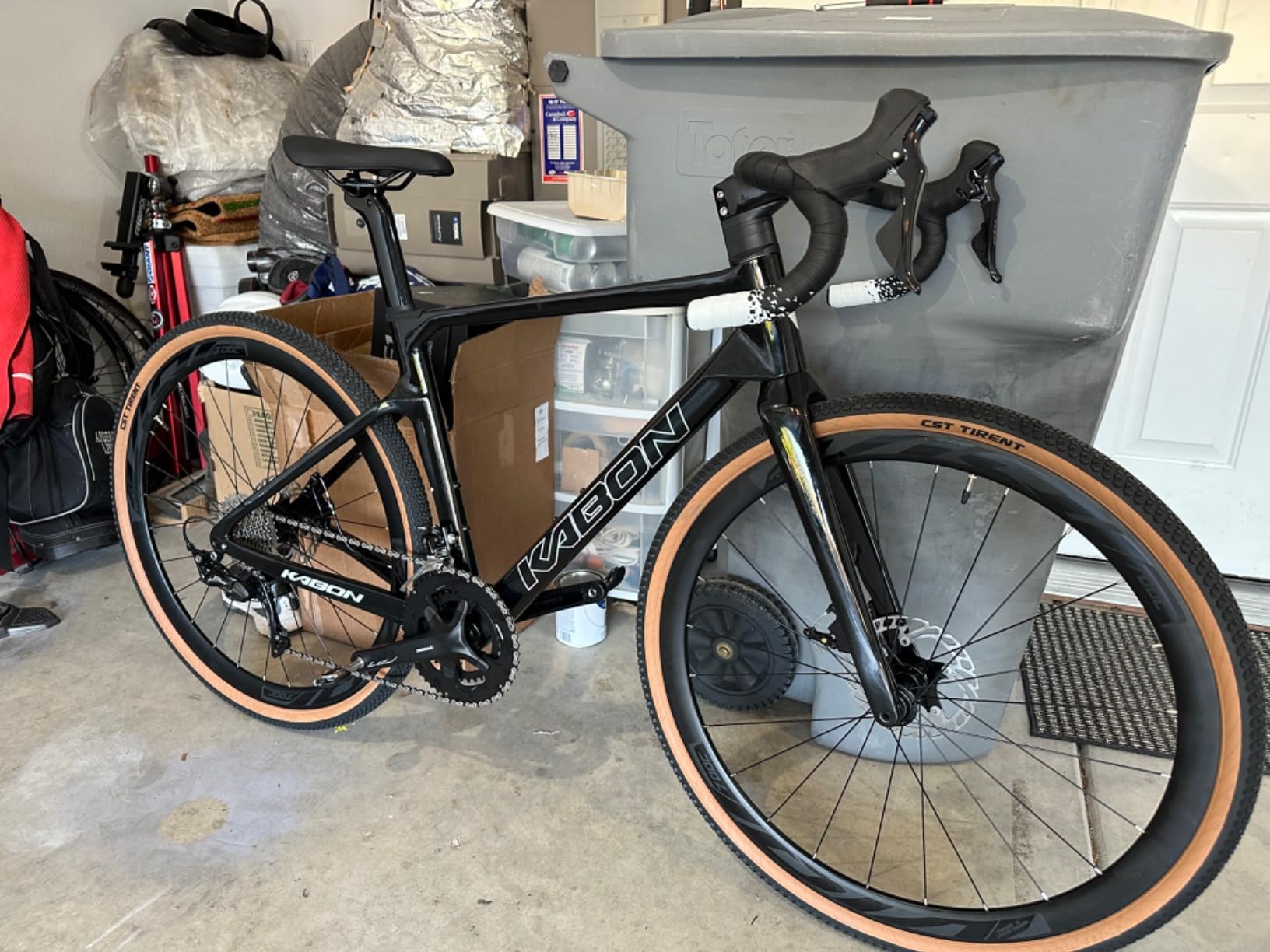 KABON Carbon Gravel Road Bike, T800 Carbon Fiber Frame Adventure Bicycle with 105 R7000 22 Speed Disc Brake Racing Bicycle for Men and Women customer photo 1