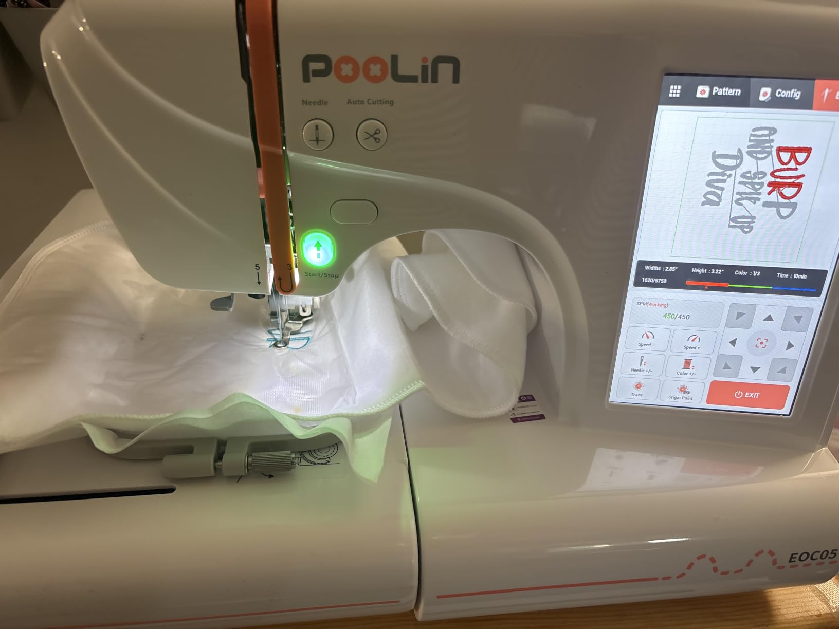 Poolin EOC05 Embroidery Machine for Beginners, Large 7
