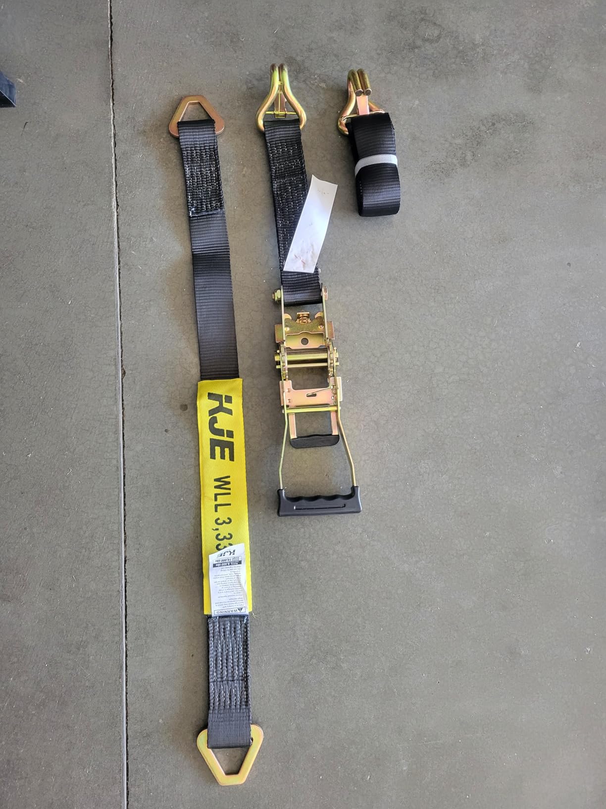 KJE Heavy Duty Car Trailer Tie Down Straps 4 Pack Kit customer photo 1