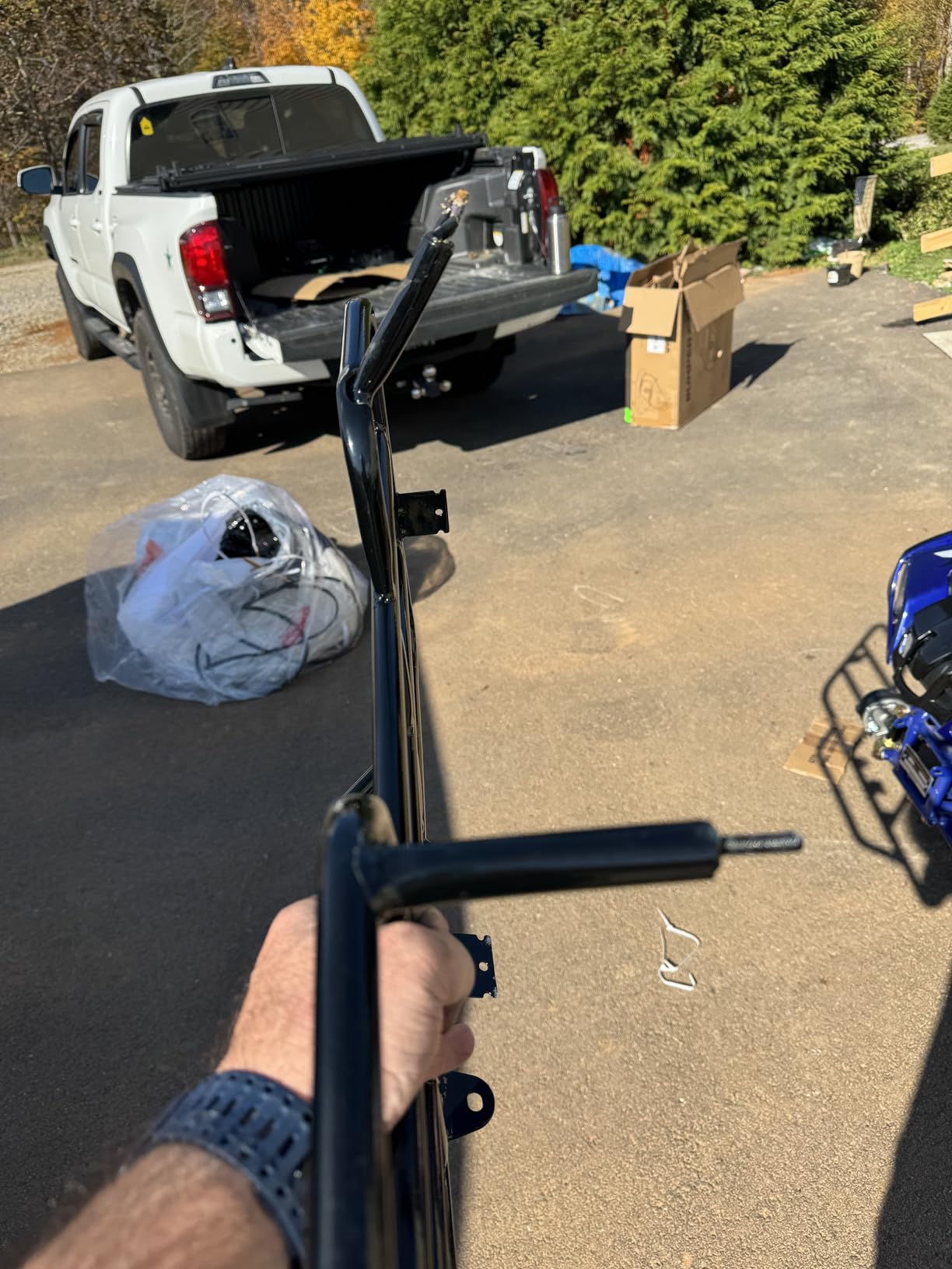 125cc ATV Quad Upgraded 125cc ATV with Reverse, Led Lights, Big Wide Tires with Matching Rims Gas 4 Wheeler for Youth and Children (Blue) (Factory Packaged) customer photo 1