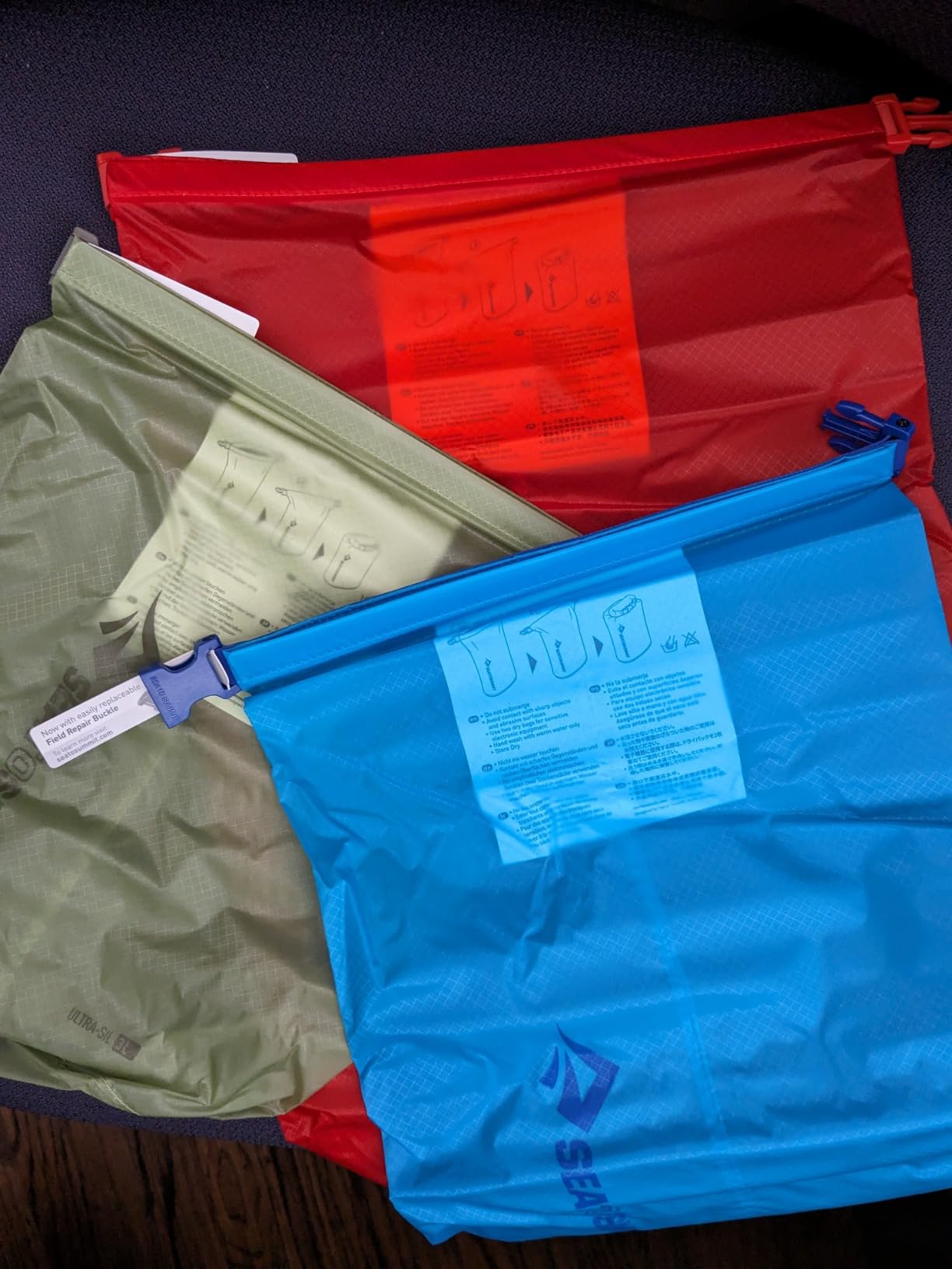 Ultra-SIL Dry Bag Set, Waterproof Stuff Sack (3L, 5L, and 8L) customer photo 1