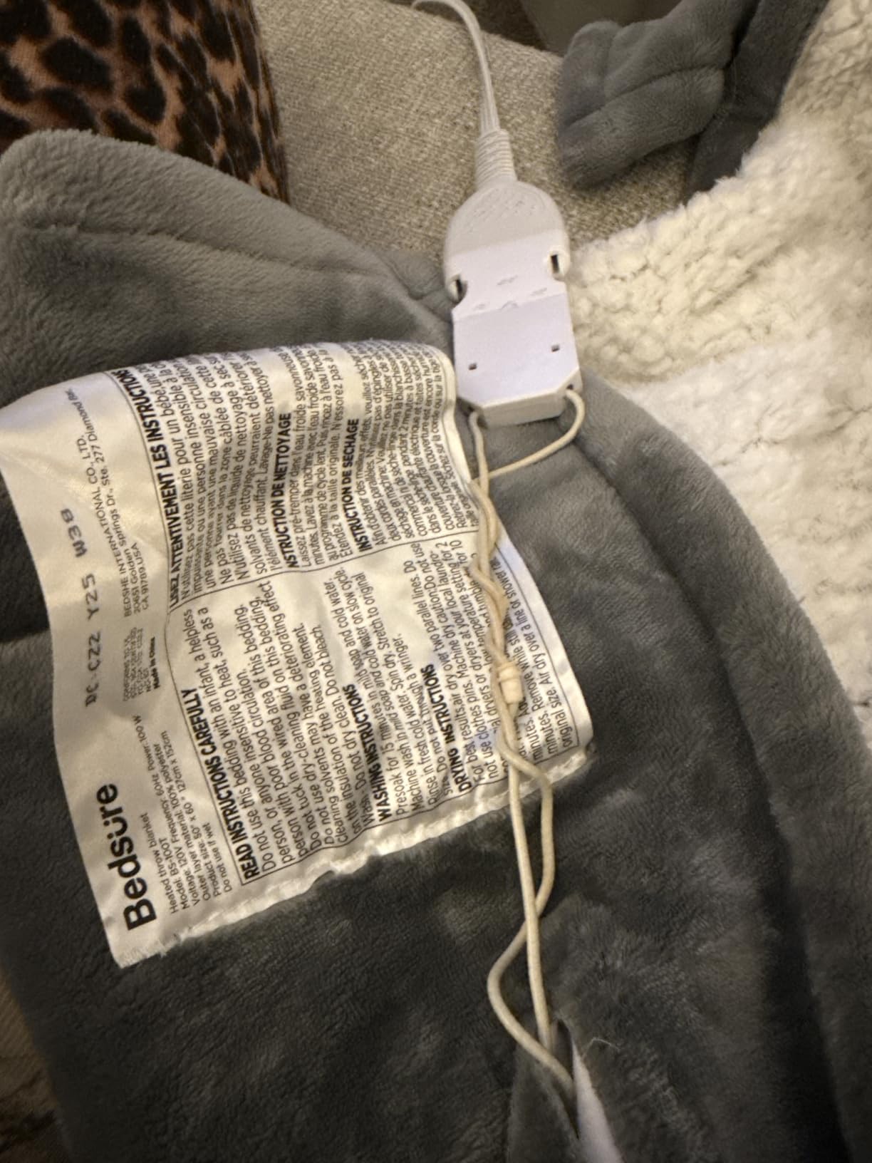 Bedsure Heated Blanket Throw Blanket with Preheat Function - Fast Heating Electric Blanket, Soft Flannel Throw with 6 Time Settings(Up to 10H), 6 Heating Settings, Gifts for Grandma (50