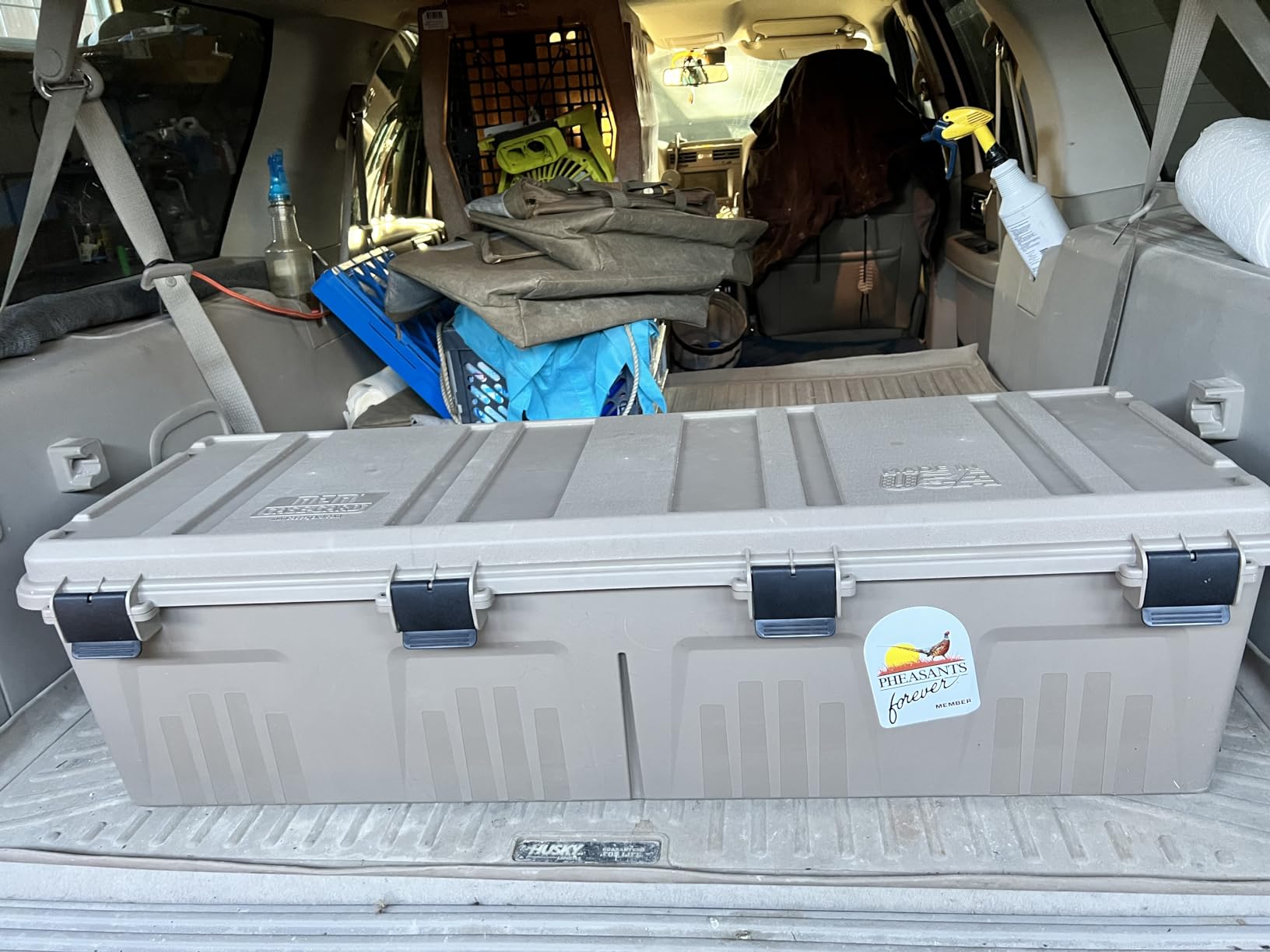 MTM MGC - The Mule Mobile Gear Crate, Storage for Hunting & Outdoor Gear, Shooting Supplies, Camping Accessories, Water-Resistant, Stackable, 81 Qts Capacity, 43.5