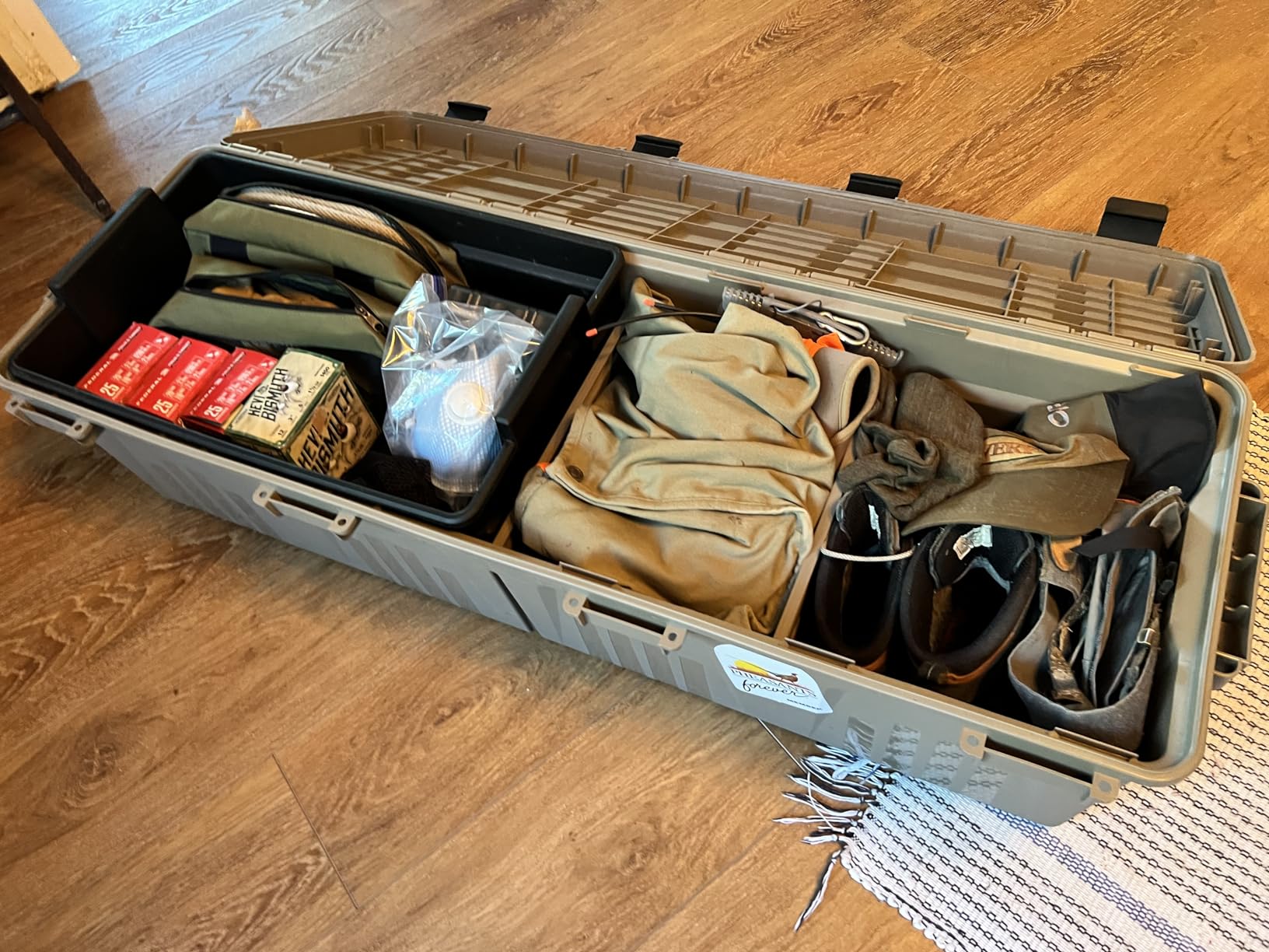 MTM MGC - The Mule Mobile Gear Crate, Storage for Hunting & Outdoor Gear, Shooting Supplies, Camping Accessories, Water-Resistant, Stackable, 81 Qts Capacity, 43.5