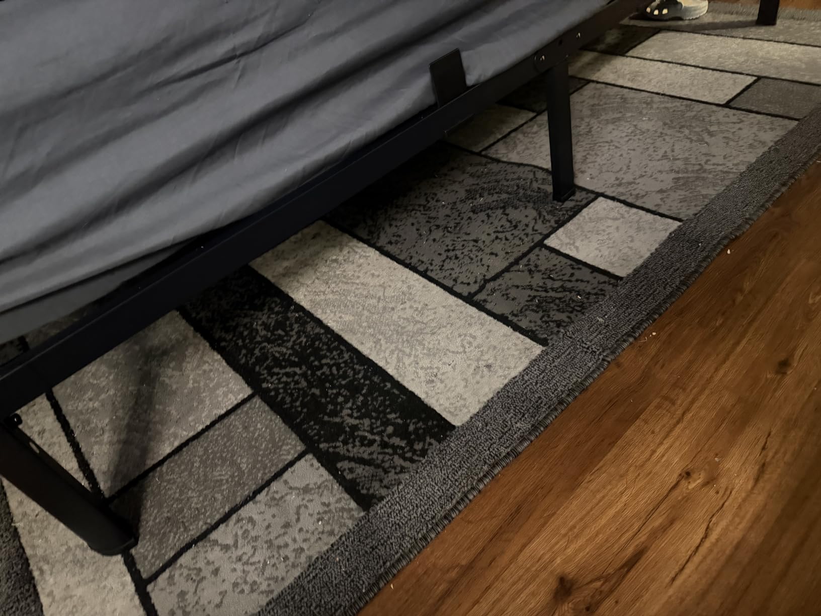 ROIL 14 Inch Queen Bed Frame with Rounded Corner & 4 Mattress Baffles | Easy Assembly, Noise Free, 3500LBS Load Capacity, No Box Spring Needed, 12.4