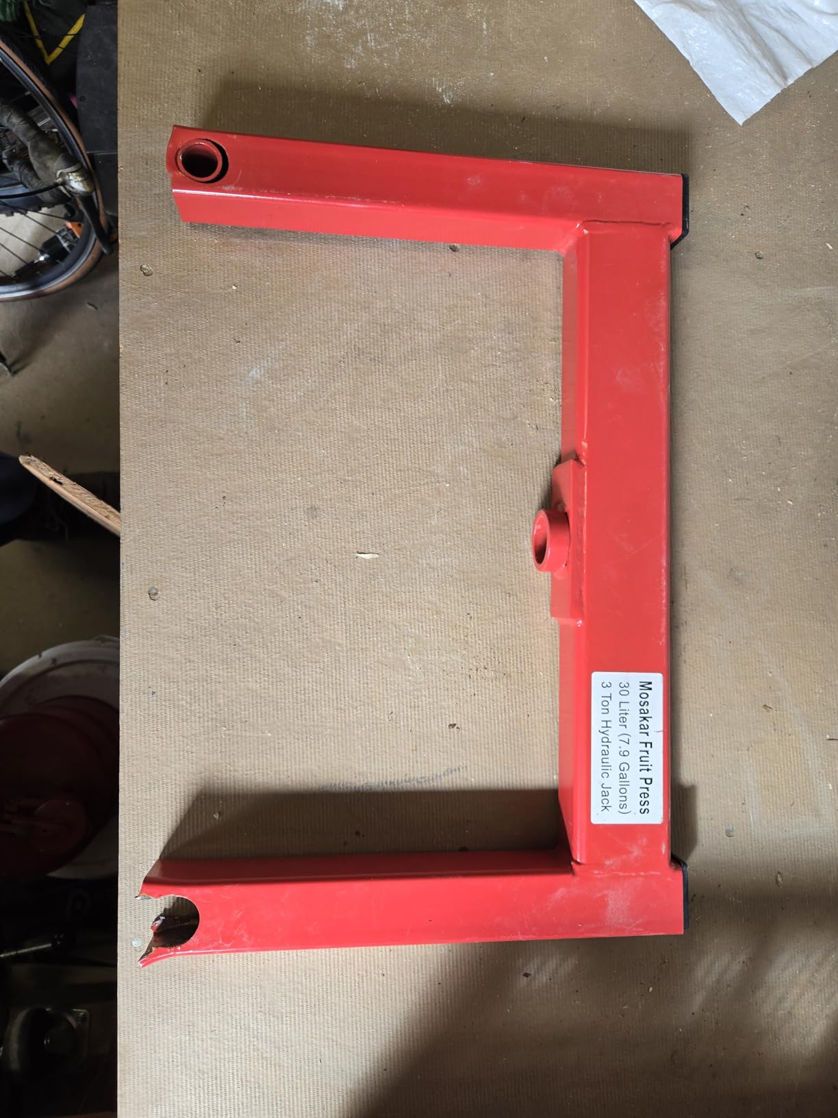 7.93 Gallon / 30L Mosakar Hydraulic Fruit Press. 3 Ton Pressure. Parts contact with Juice are AISI 304 Stainless Steel. Home Use Grape Apple Wine Cider Juice Press customer photo 2