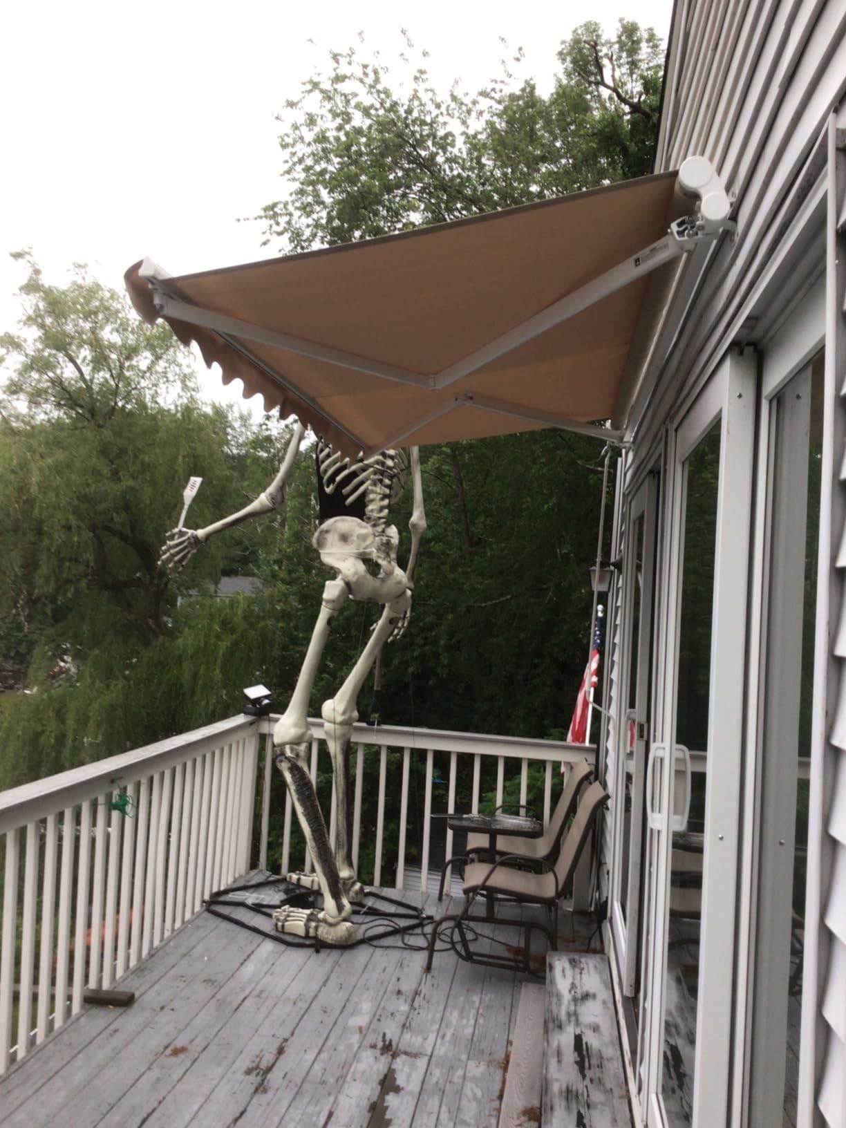 AECOJOY Retractable Awning, 13' x 8' Awnings for Outside, Beige | Retractable Awnings for Patio, Sunsetter Awning Canopy Cover Outdoor Deck Porch Awnings with Manual Crank Handle for Backyard customer photo 2