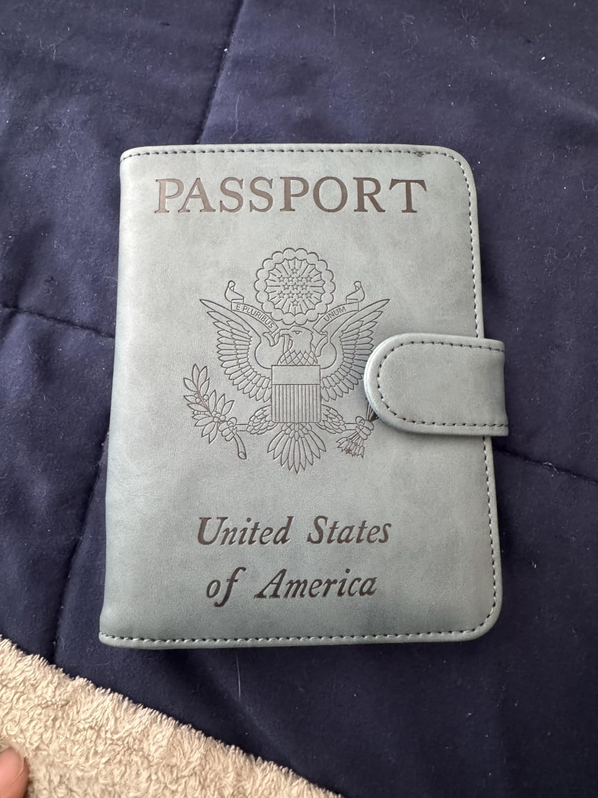 Airtag Passport Holder for Travel, Rfid Passport Cover Wallet customer photo 1
