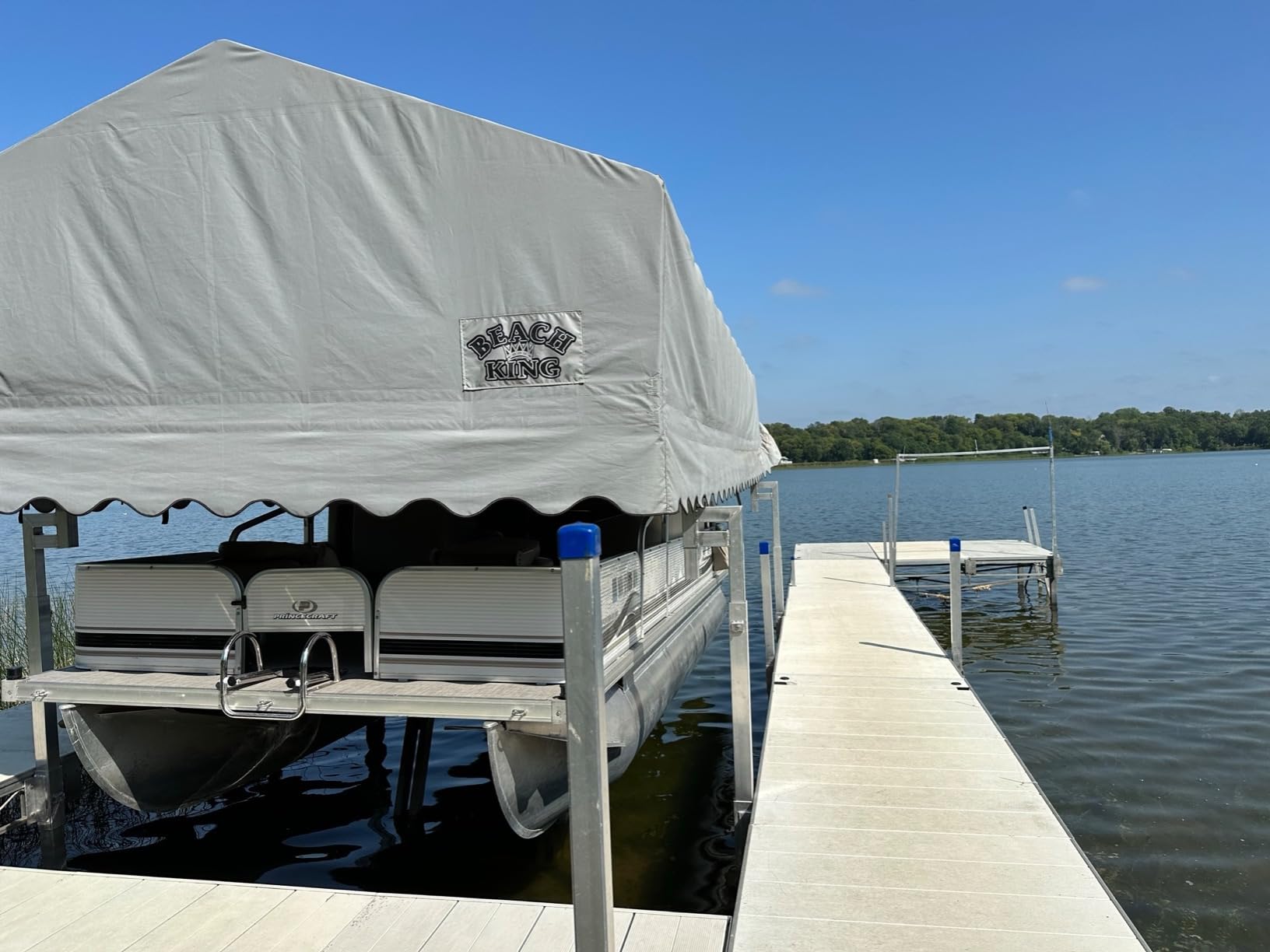 Heavy Duty Pontoon Boat Ladder, 316 Stainless Steel 4 Step Folding Ladder | Telescoping, Rear Entry Inboard, All Welded Reinforce, Wide Steps, Strong Handrails,Inboard Ladder, Dock Swim Deck Ladder customer photo 1