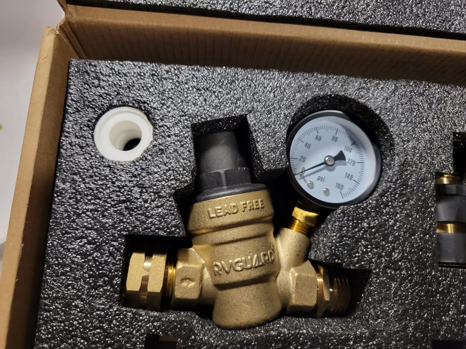 RVGUARD RV Water Pressure Regulator Kit | Inline Water Filter, Hose Splitter, Flexible Connector, Hose Quick Connect, Complete Kit for Fresh Water Hook Up customer photo 2