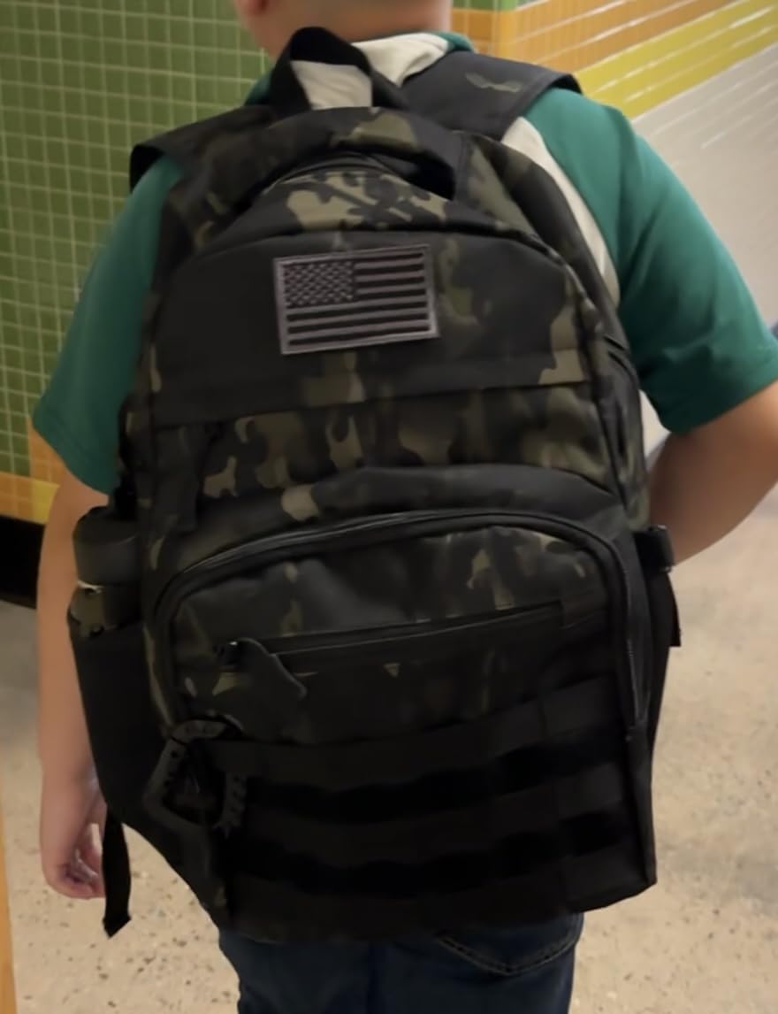 Kids Tactical Backpack Army Molle Bookbag Military Boys Backpack customer photo 2