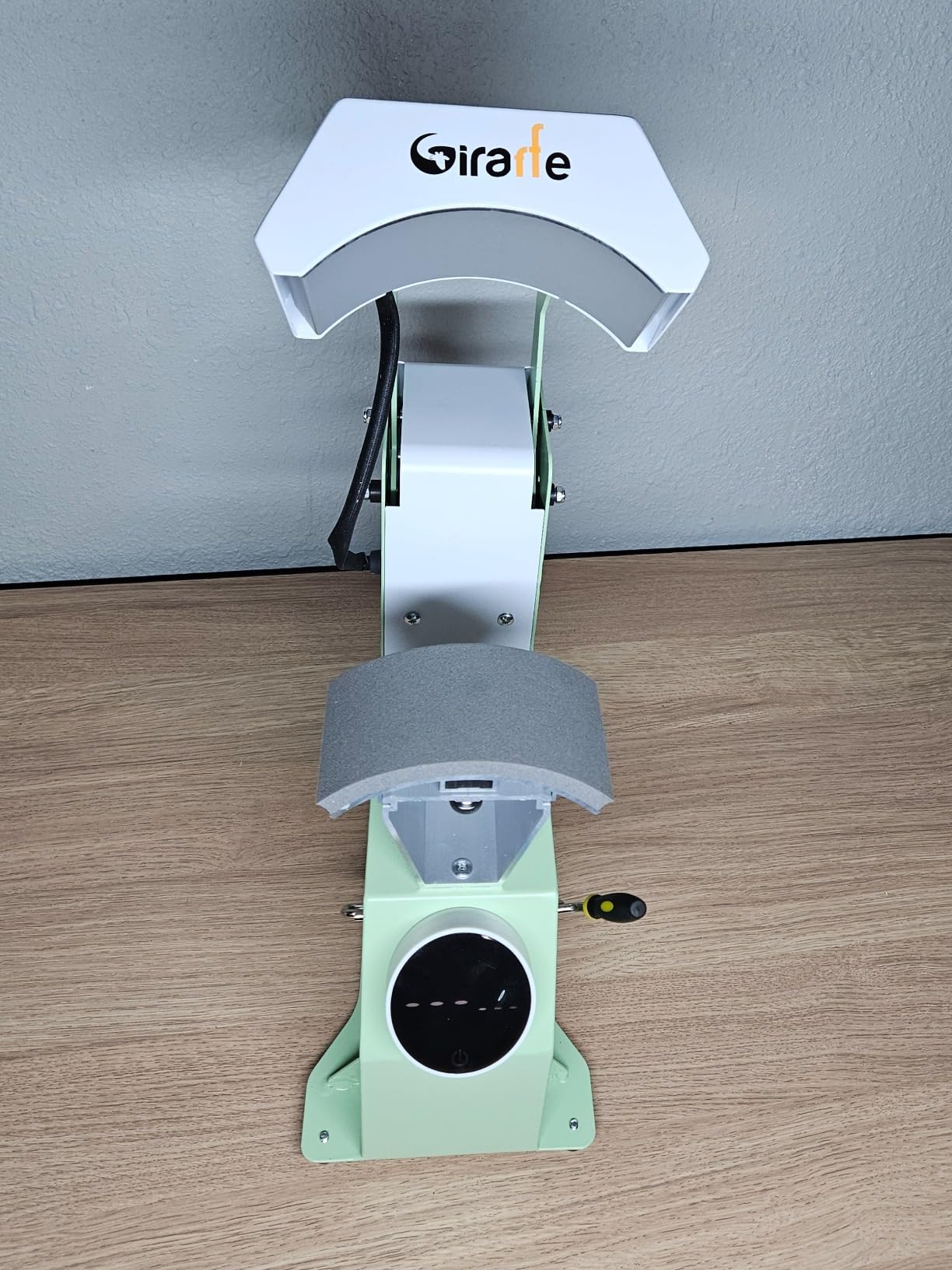 Giraffe Auto Hat Heat Press Machine, Green Auto Open Cap Heat Press, Digital Knob Control Panel, DIY Sublimation Transfer for Caps, T-Shirts & Bags, Auto Release Heat Transfer Machine customer photo 2