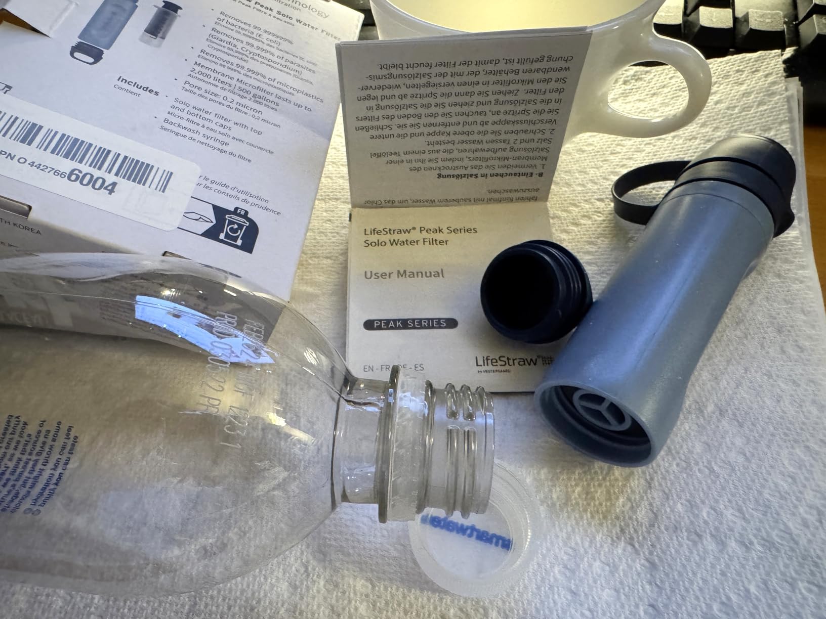 LifeStraw Peak Series - Solo Personal Water Filter for Hiking, Camping, Travel, Survival and Emergency Preparedness customer photo 2
