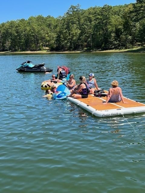 Island Hopper Patio Dock 15ft Inflatable Dock - Durable PVC, 2000+ lb Capacity - Lake Floats with Non-Slip EVA Foam for Safe Use - Inflatable Floating Dock for Lake Includes Electric Pump & Ladder customer photo 2