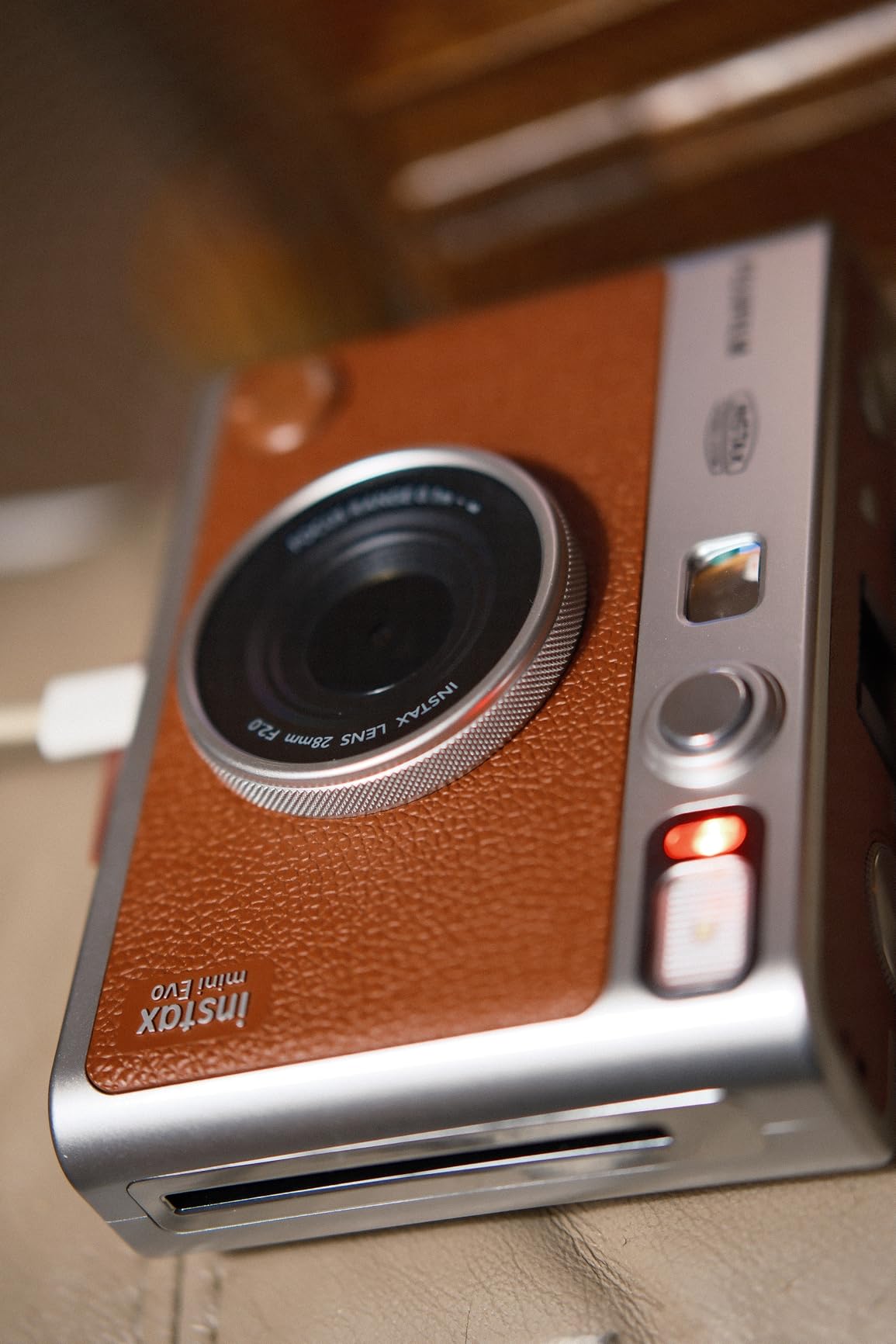 Instax Mini EVO Instant Camera - Brown customer photo 2