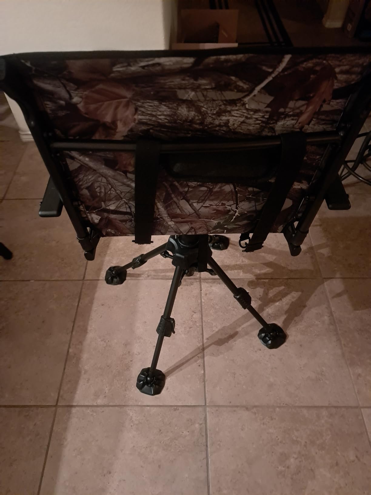 KEMIMOTO Hunting Blind Chair 360° Silent Swivel, Height Adjustable Camo | 320 Lbs Capacity, Quick Folding Stable Portable, Swivel Anti-Sink Feet, for Deer Hunting Fishing Camping Ground Blinds customer photo 1