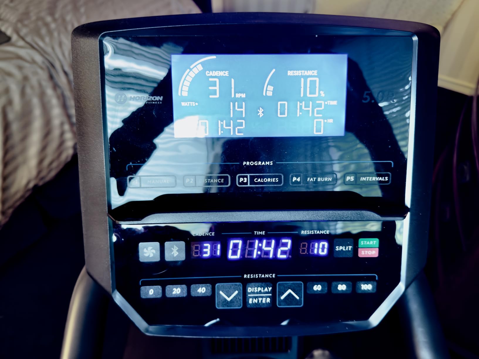 Horizon Fitness 5.0R Recumbent Bike, Fitness & Cardio, Magnetic Resistance Cycling Bike with Bluetooth, Comfort Seat with Lumbar Support, Step-through Frame, and 350lb Weight Capacity customer photo 1