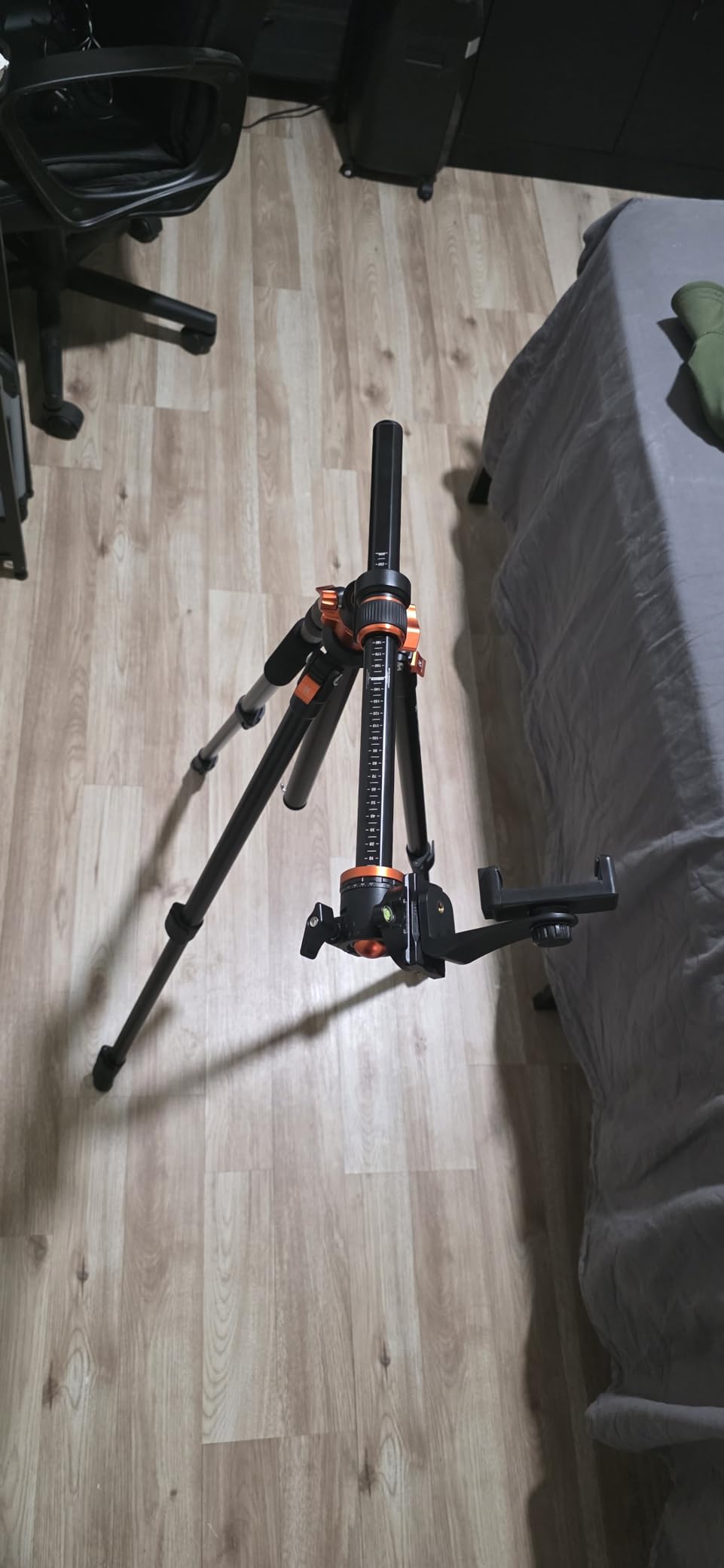 K&F CONCEPT 90''/230cm Ultra High Horizontal Overhead Camera Tripod | Metal Ball Head, 10KG Load Capacity, Detachable Monopod, Flexible Shooting DSLR Travel Video Tripods T254A7+BH-28L customer photo 1