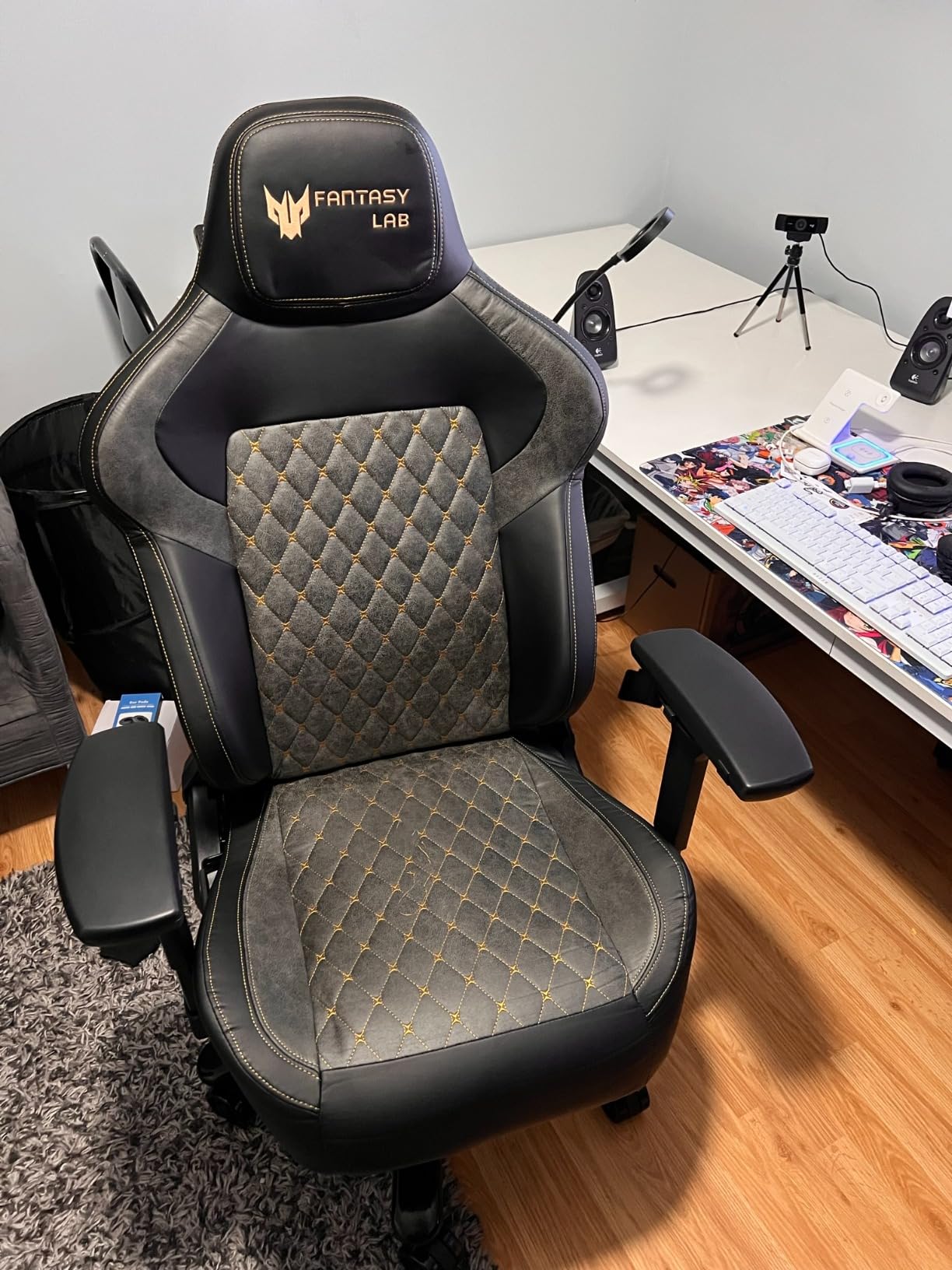 Big and Tall Gaming Chair 440LBS Gaming Chair with Metal Base Memory Foam Lumbar 4D Adjustable Armrest Computer Chair for Heavy People Ergonomic High-Back Computer Chair customer photo 2