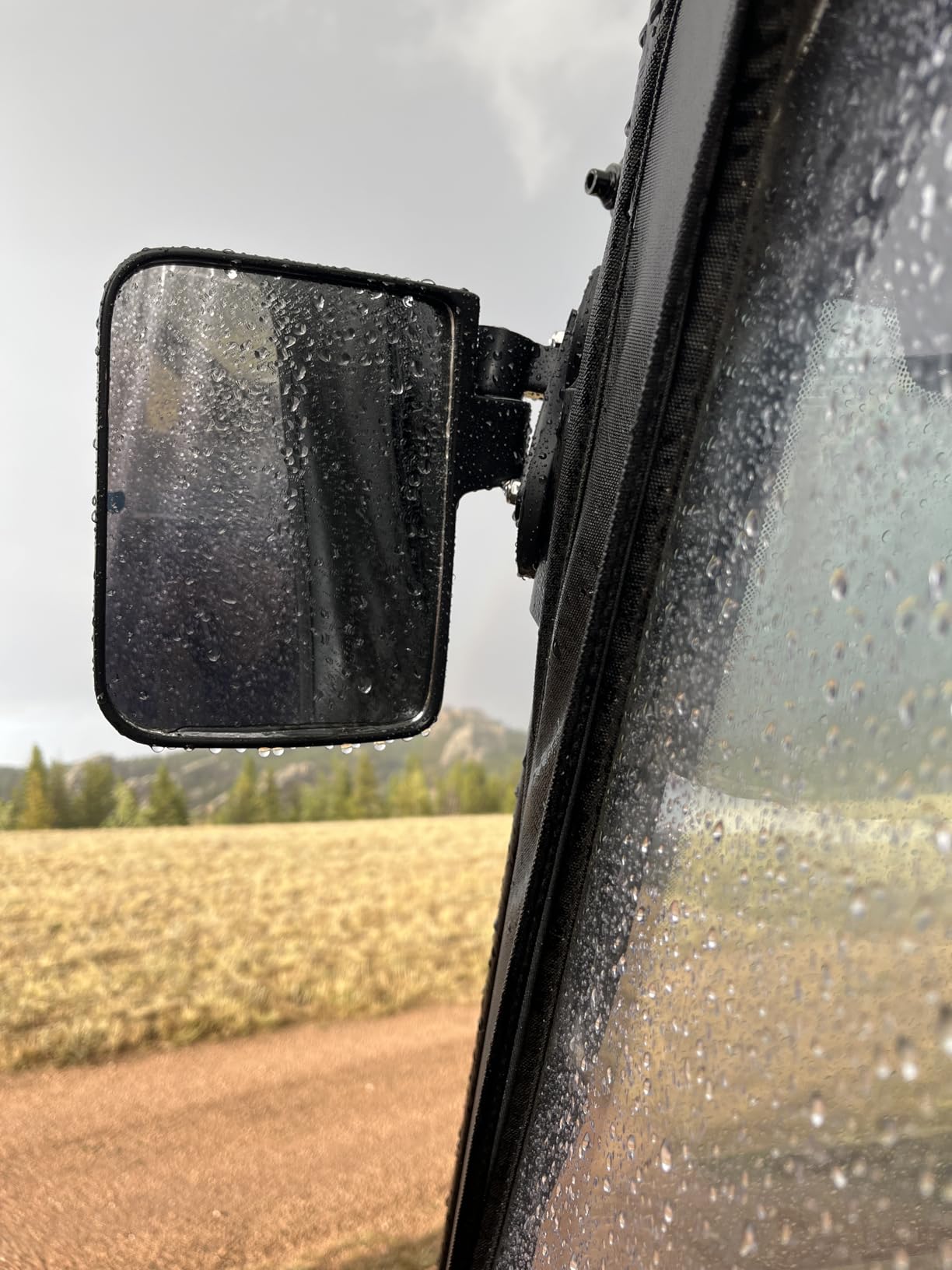 KEMIMOTO Magnetic Tractor Side Mirrors, 114 Lbs, 7.1x 5.3 Inch 2-Pack | Rear View Mirror Fit Tractor, Forklift, Mower, Dozer, and Golf Cart, Compatible with John Deere, Kubota, Toyota, CASE IH customer photo 1