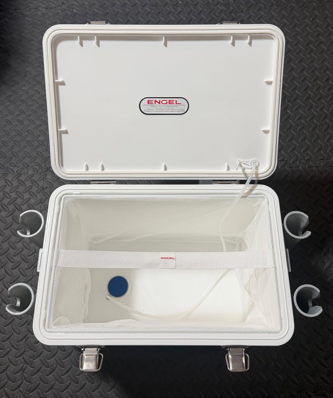 ENGEL Live Bait Cooler PRO for Fishing - Portable Minnow and Bait Bucket with Lithium-Ion Rechargeable Aerator customer photo 2