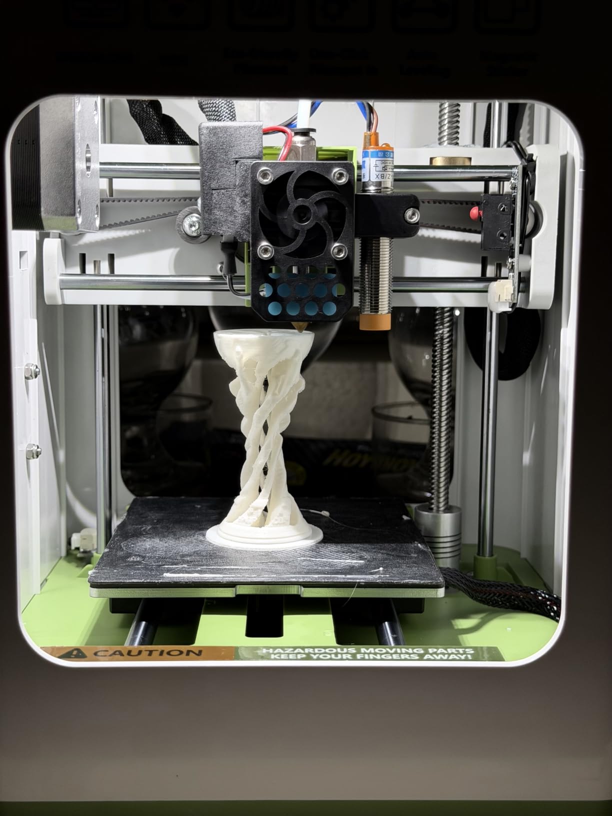 Fully Assembled Mini 3D Printer for Kids and Beginners - Complete Starter Kit with Auto Leveling 3D Printing Machine, 10M PLA Filament, and SD Card - WiFi 3D Home Printer for MAC Windows Linux (Green) customer photo 2