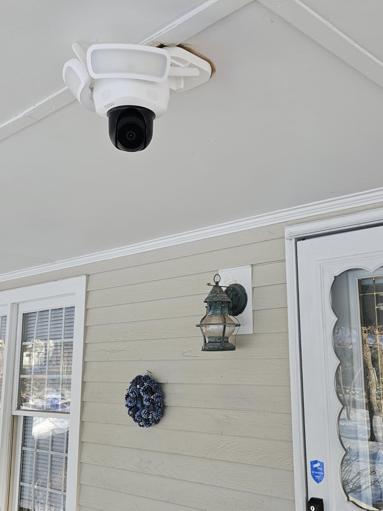 aosu Wired Floodlight Camera 3K 2600-Lumen 24/7 Recording | 360 Degree Outdoor Coverage, Motion Detection, Color Night Vision, 2.4G WiFi, Alexa & Google Compatible, No Subscription Required customer photo 2