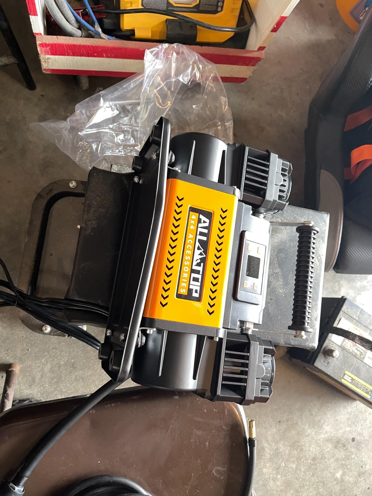 ALL-TOP 12V Air Compressor w/LCD Control Panel to Preset Target Pressure, 150PSI 12.35CFM Air Pump Inflator for Overland (Dual Cylinder) customer photo 2