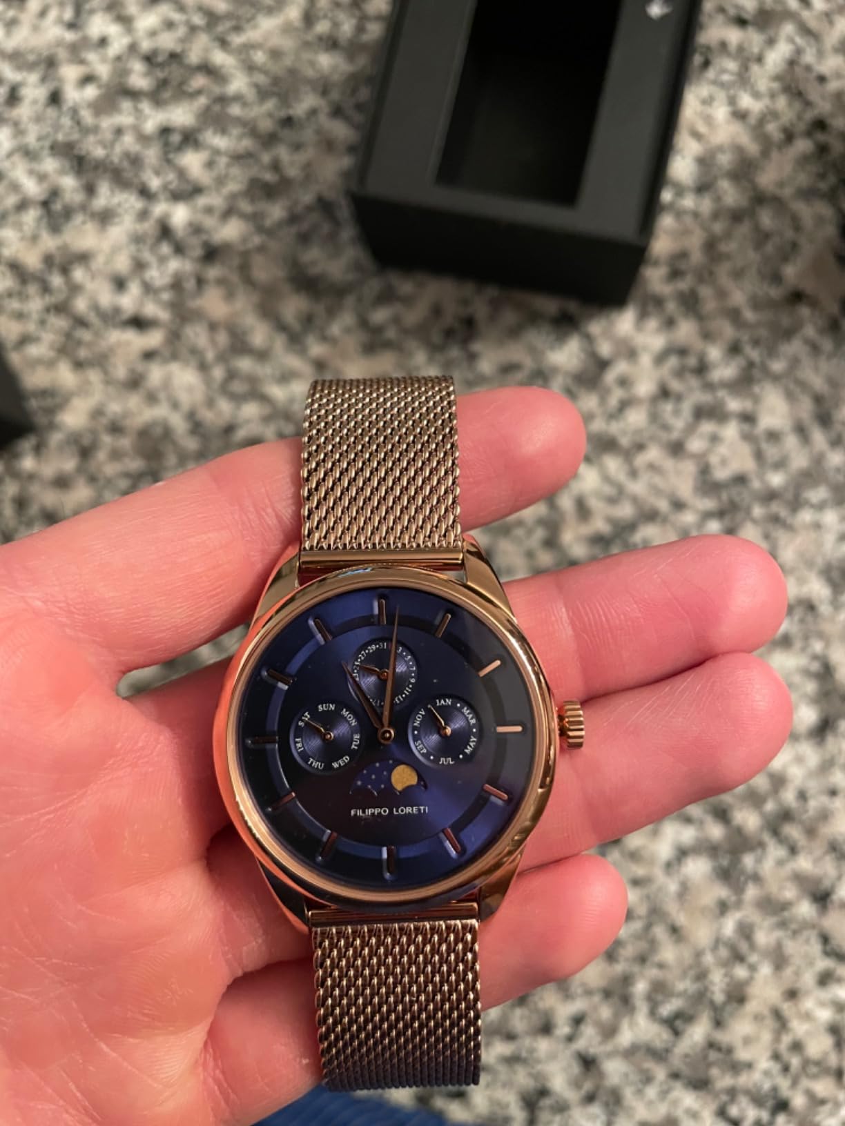 FILIPPO LORETI | Venice - Watches for Men, Moonphase, Multiphase - 40mm Stainless Steel Case, Japan Movement - Gift customer photo 1
