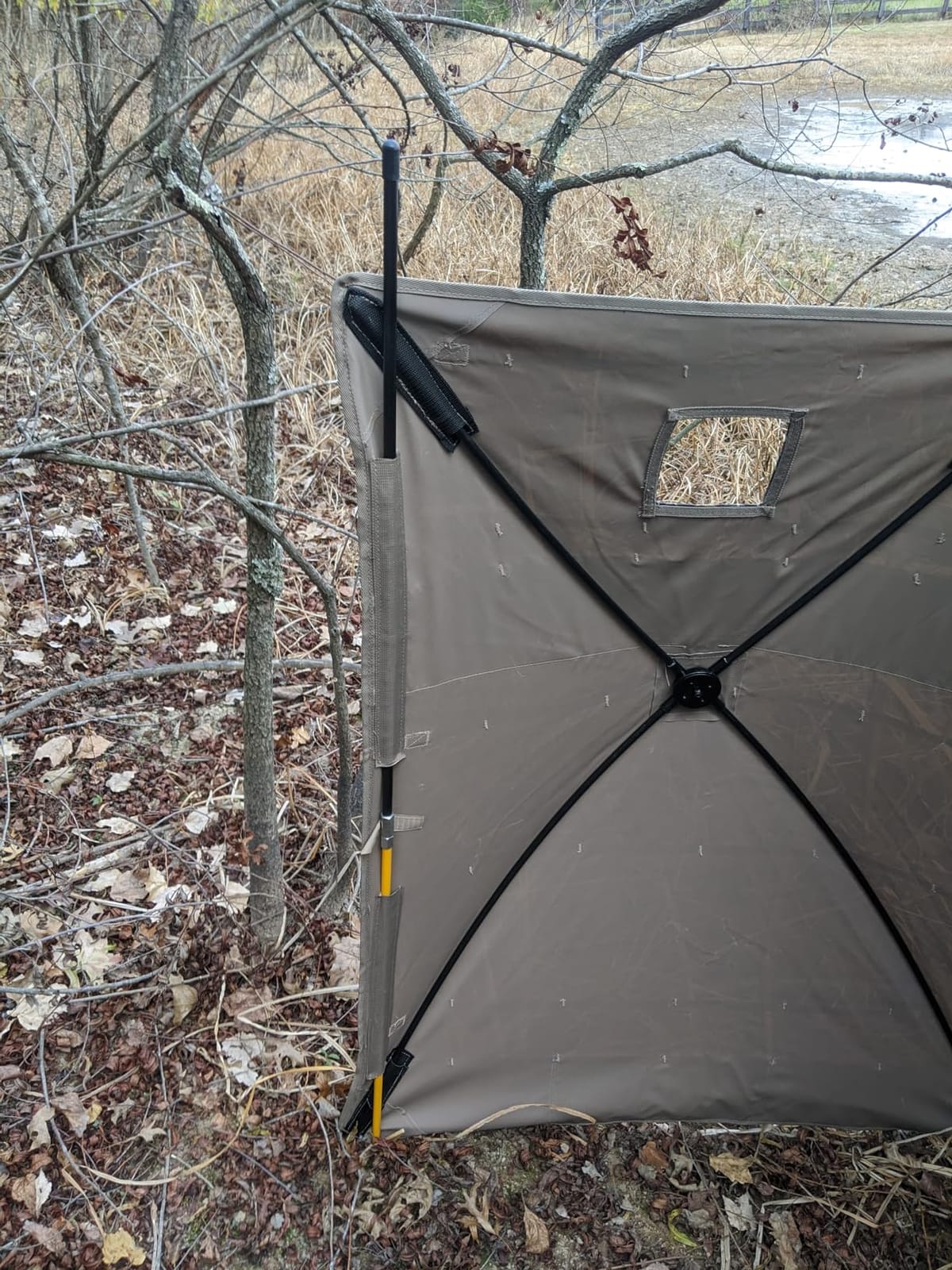 TIDEWE Duck Hunting Blind, Portable Duck Panel Blind, Next Evos Camo, 3-4 Person, Waterfowl Hunting, Connectable Panels, Brush Loops, Silent Dog Door, 13 lb Lightweight, Carry Bag customer photo 1
