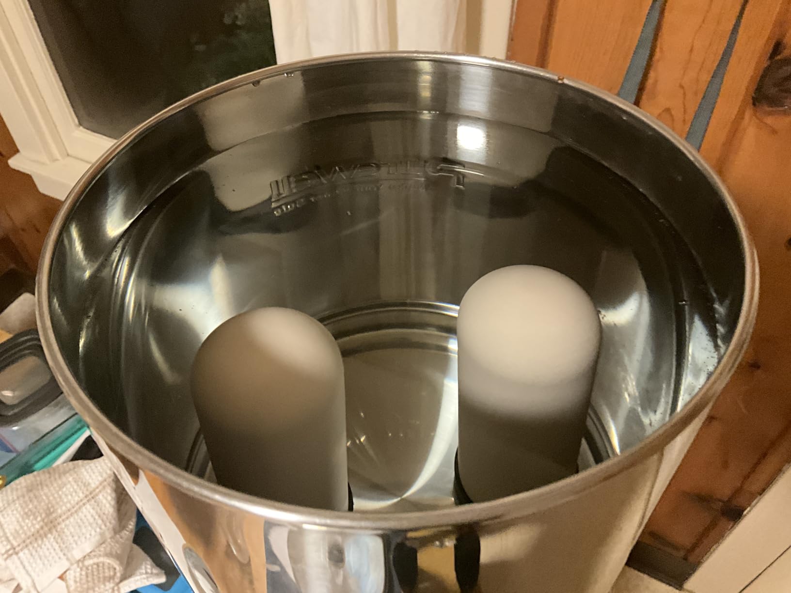 Purewell 2.25G Gravity Water Filter System with Water Level Window, 3-Stage 0.01μm Ultra-Filtration Stainless Steel Countertop System with 2 Filters and Stand, Reduce 99% Chlorine, PW-KS customer photo 1