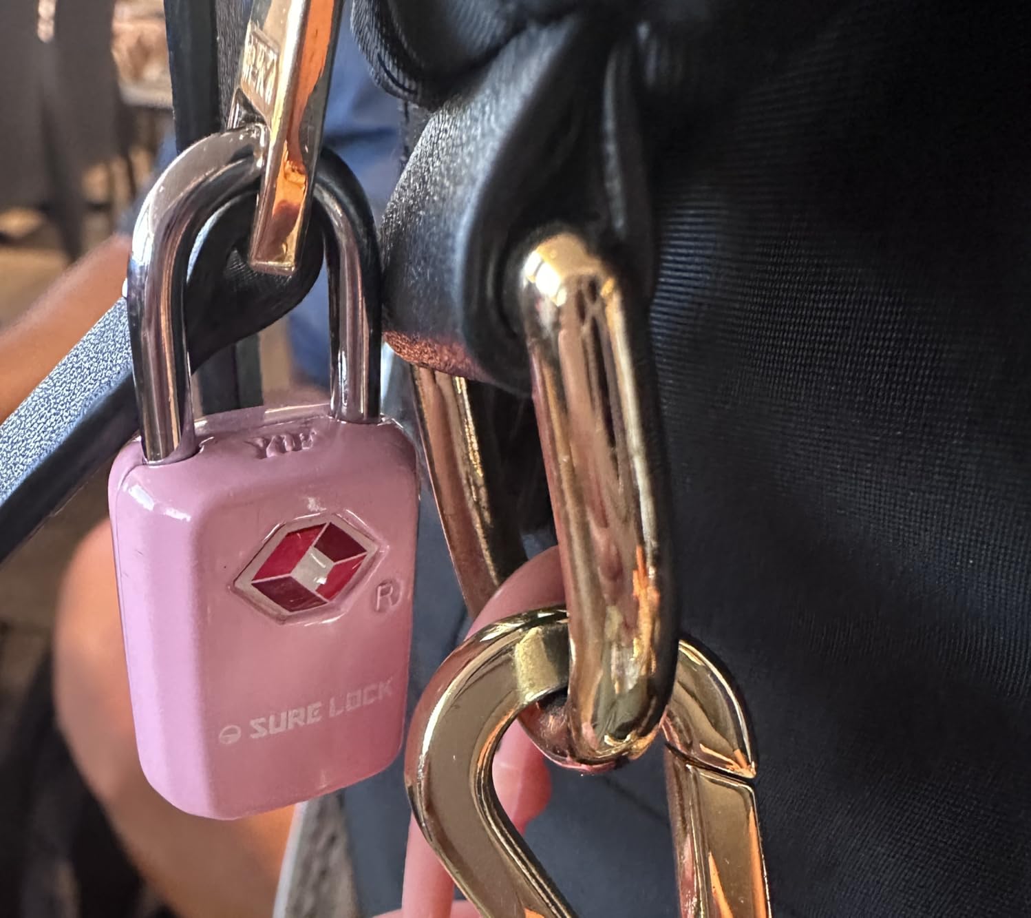 Mini TSA Approved Keyed Luggage Lock - One Key Opens All, Fits Tight Zipper Gaps & Small Pull Holes, Compact Travel Lock for Suitcases, Backpacks & Handbags customer photo 2
