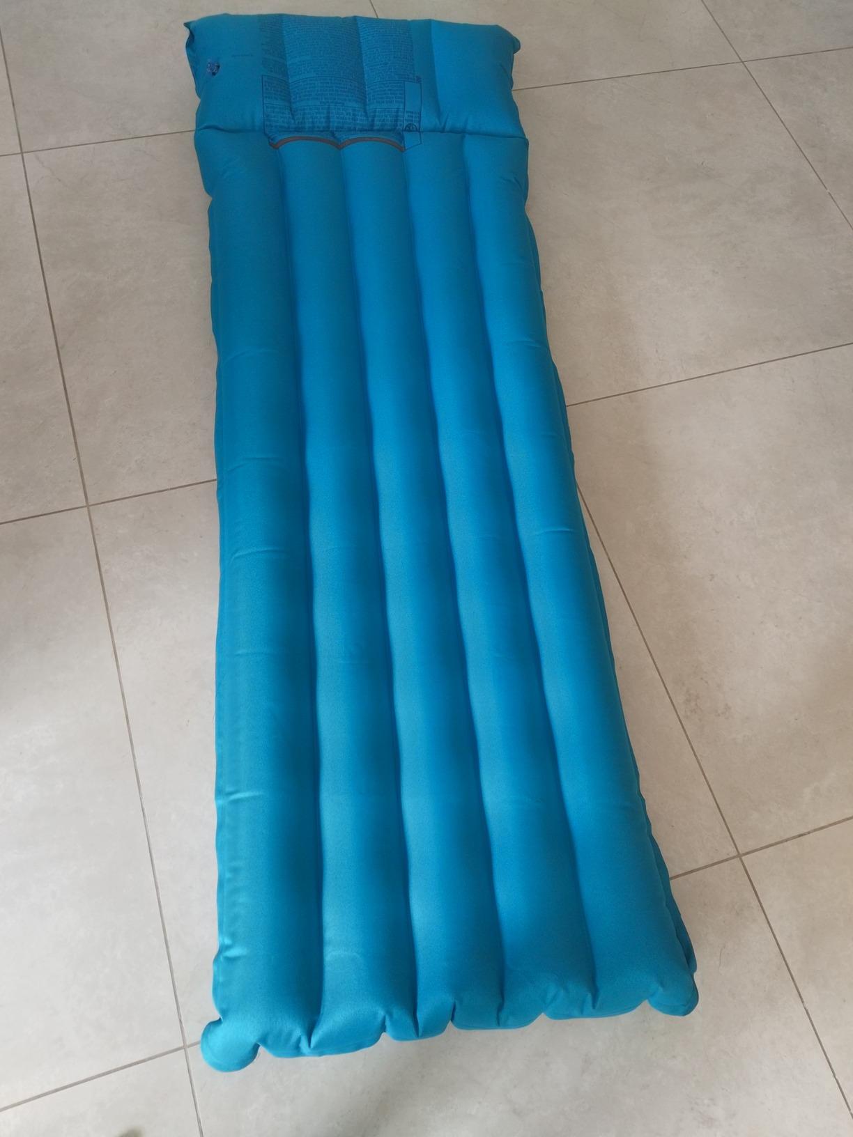 Intex 64012E TruAire Luxury Camping Mattress: Fiber-Tech - Puncture-Resistant Laminate - QuickFill USB Air Pump - 600lb Weight Capacity - Full Size, Blue customer photo 1