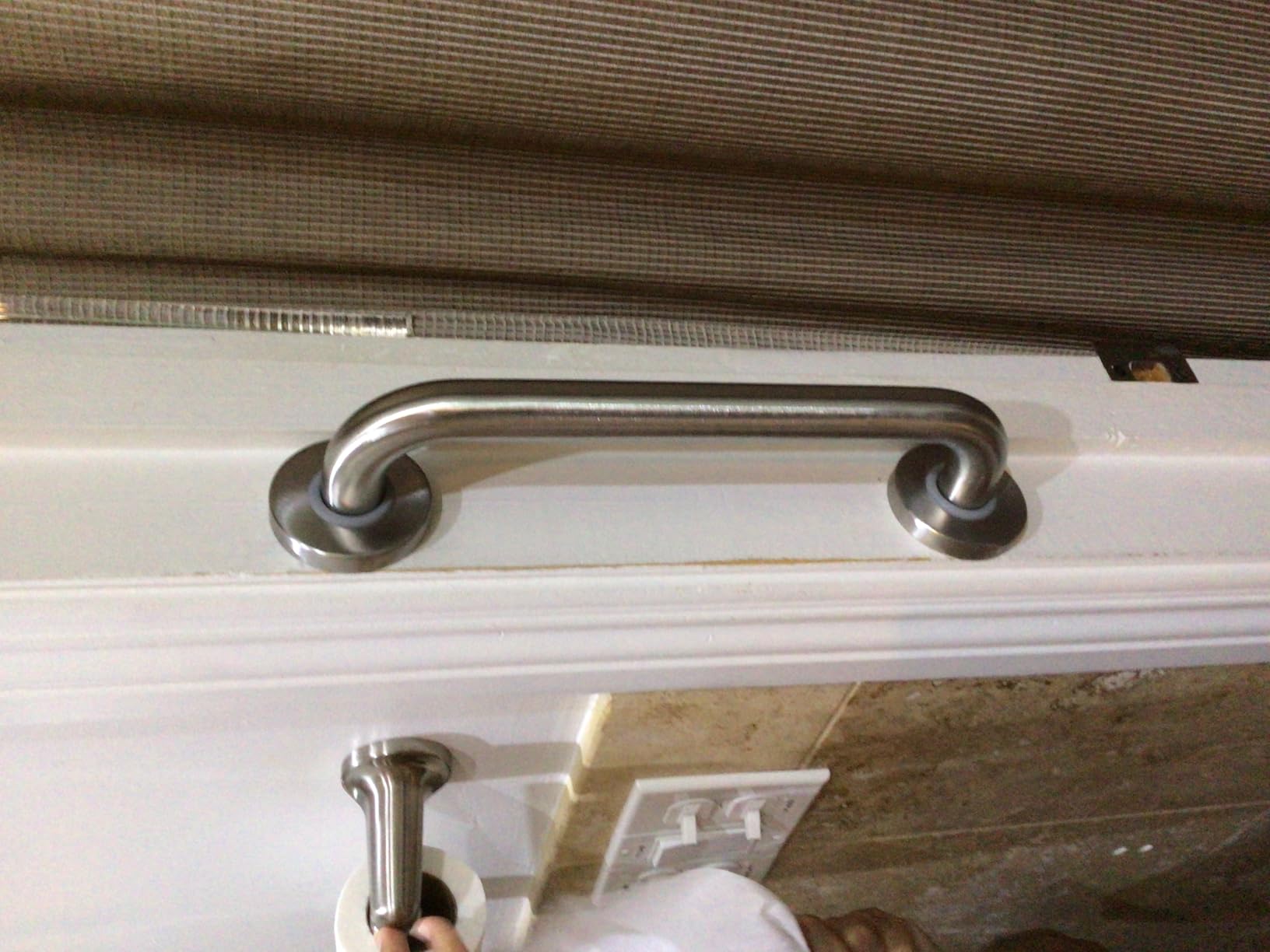 AmazerBath Shower Grab Bars for Bathtubs and Showers, Handicap Grab Bars for Shower Anti Slip, Shower Grab Bars for Senior for Wall Stainless Steel, Holds up to 500LBs, 12