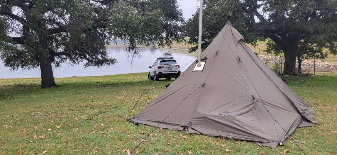 Naturehike Ranch Fire 4 Season Teepee Tent, 2 Person Hot Tent with Stove Jack, Windproof Waterproof Cold Weather Winter Tents for Camping customer photo 1