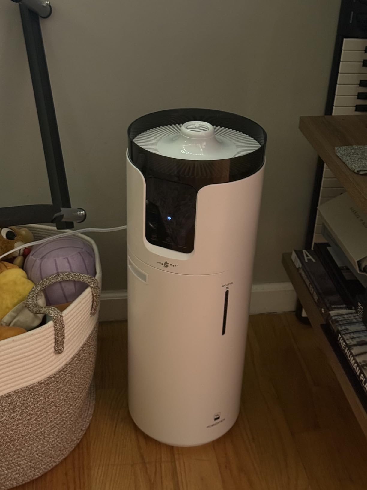 Humidifier large room 16L/4.2Gal - Lacidoll Whole house Humidifier for Home1500 sq.ft. Ultrasonic Cool Mist Humidifiers for Bedroom with Extension Tube & Aroma Box & Night light, White customer photo 2