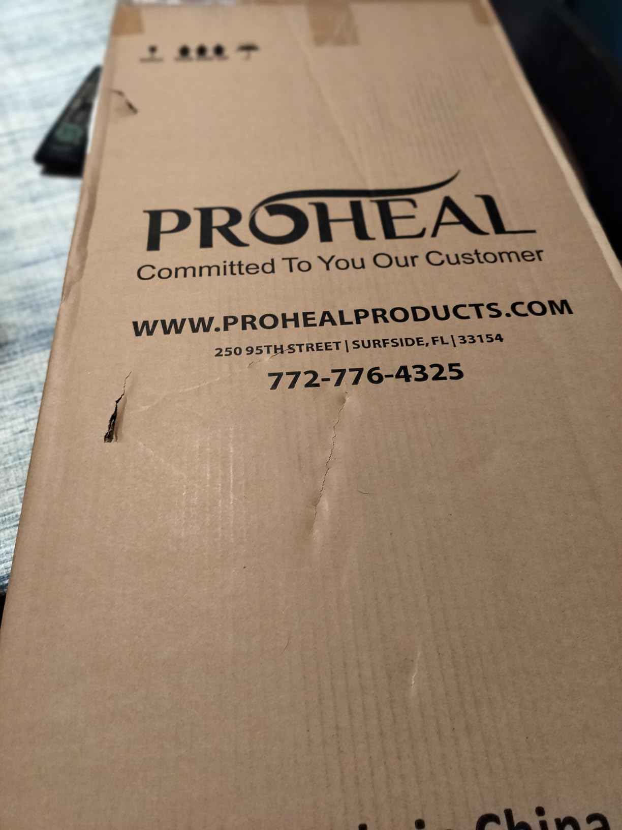 ProHeal Medical Overbed Table with Wheels and Adjustable Height - Gray Rolling Over Bed Table for Home and Hospital Use customer photo 2