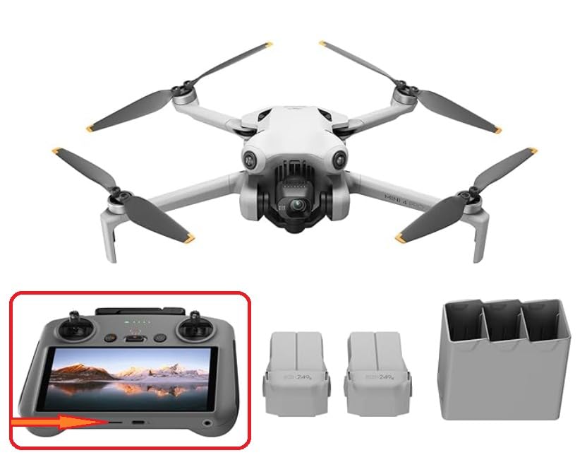 DJI Mini 4 Pro Fly More Combo with DJI RC 2, Drones with Camera for Adults 4K, Under 0.549 lbs/249 g, 3 Batteries for up to 102 Mins Flight Time, Smart Return to Home, Drone for Beginners customer photo 1