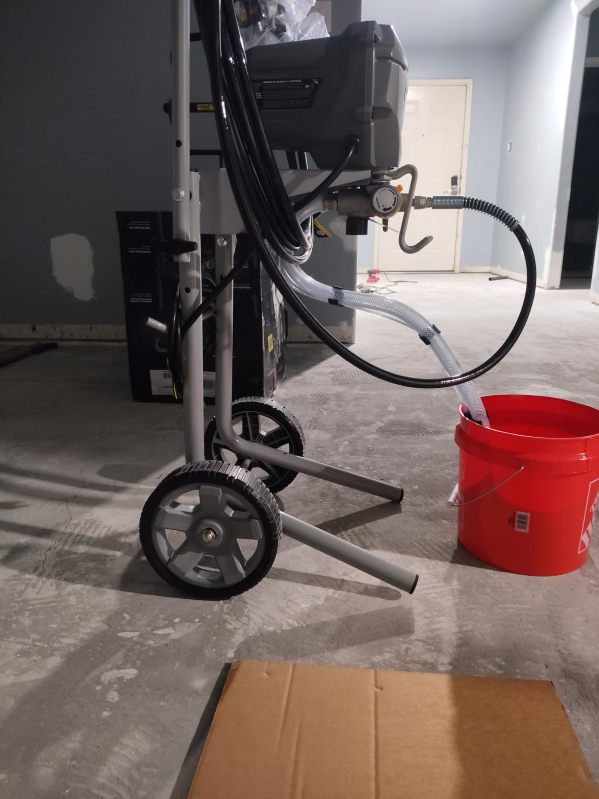 InoKraft MaXpray M3 Cart Airless Paint Sprayer, 3300 PSI 650W | Thinning-free latex & acrylic spraying; large projects; includes 2x25 ft hoses, 18